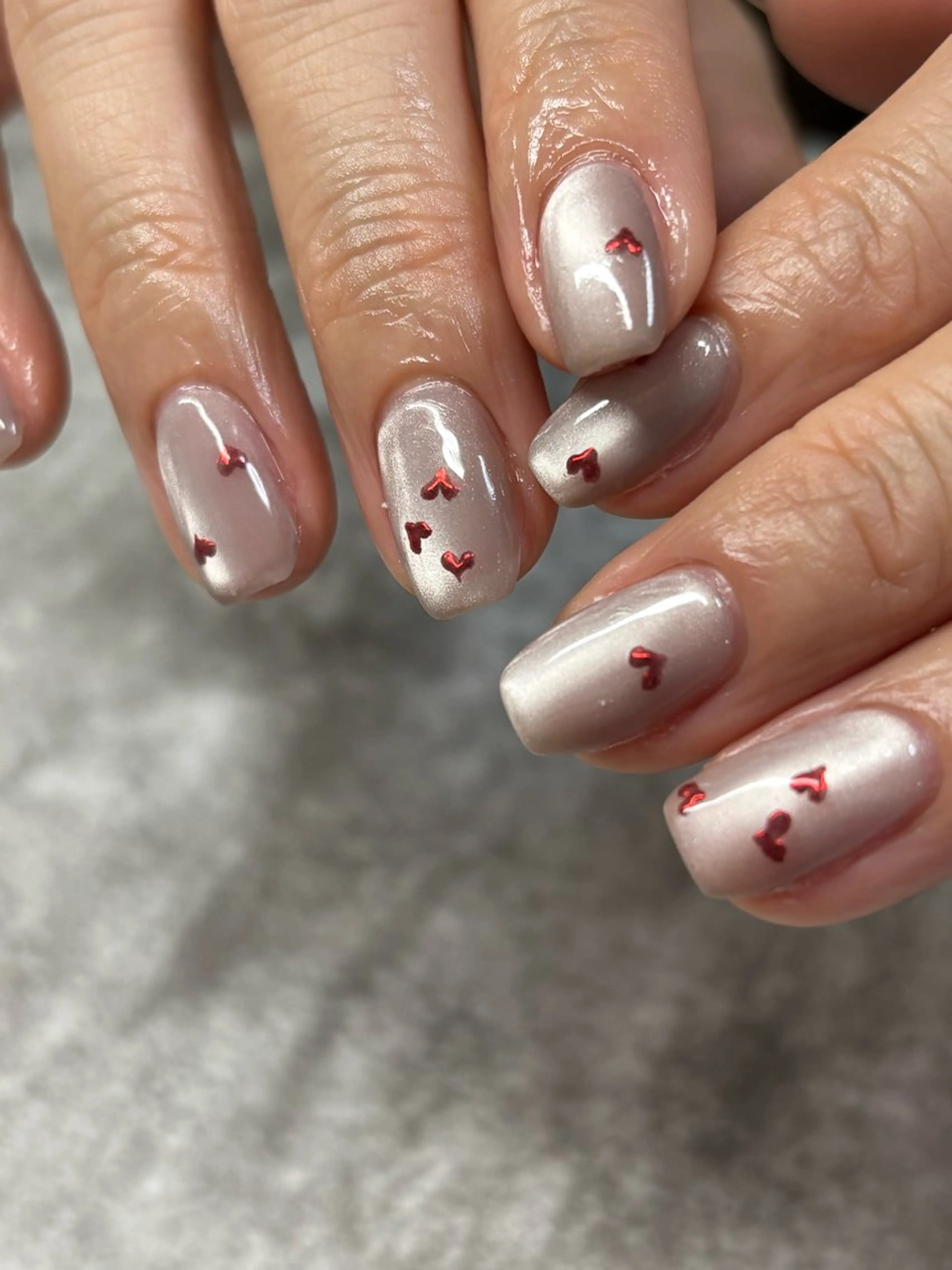 ネイル ハート ハンドネイル FIORITURA Maikoのネイルデザイン