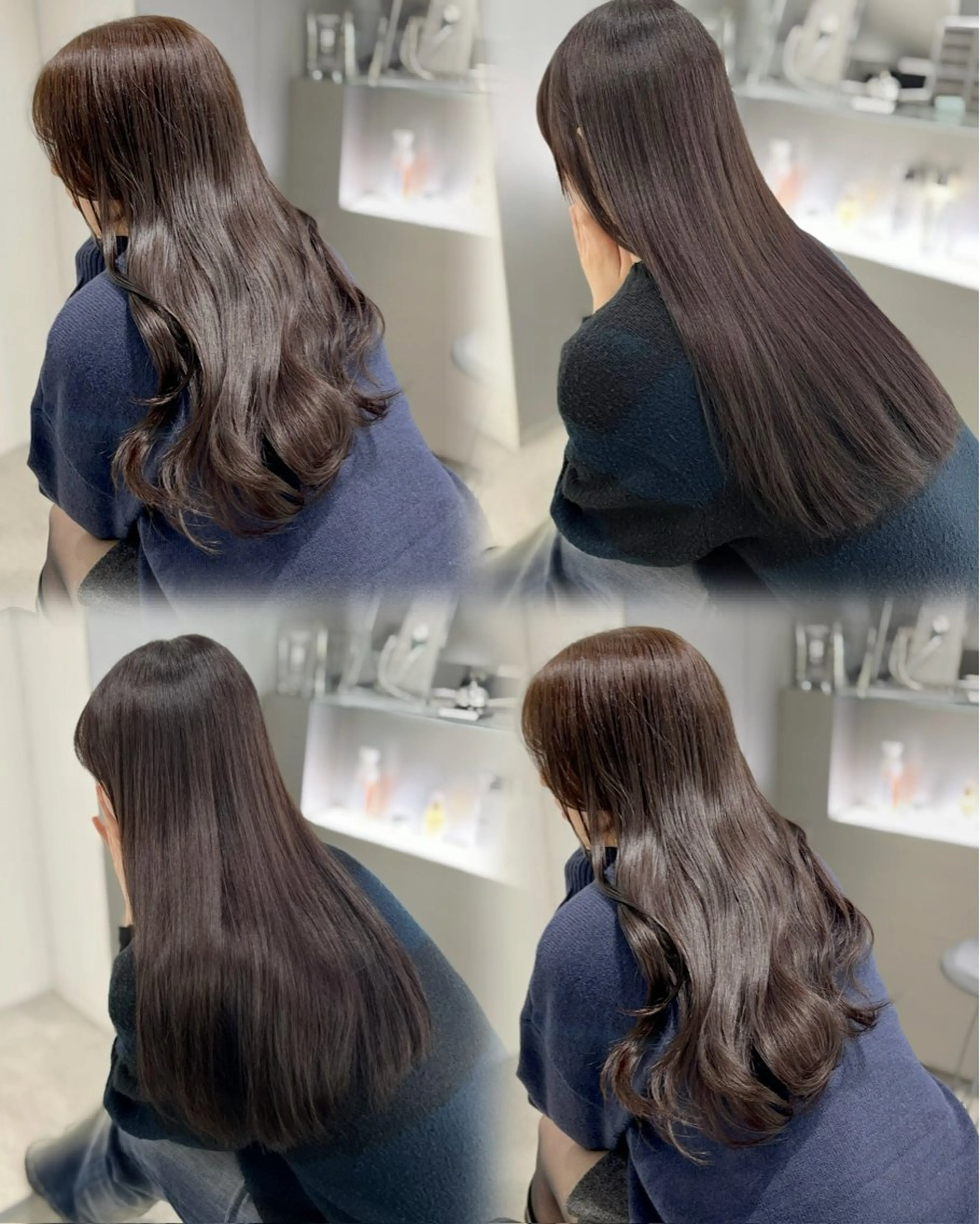 ミディアム カラー 縮毛矯正/ハイトーン /パーマ/せき🧸のヘアスタイル