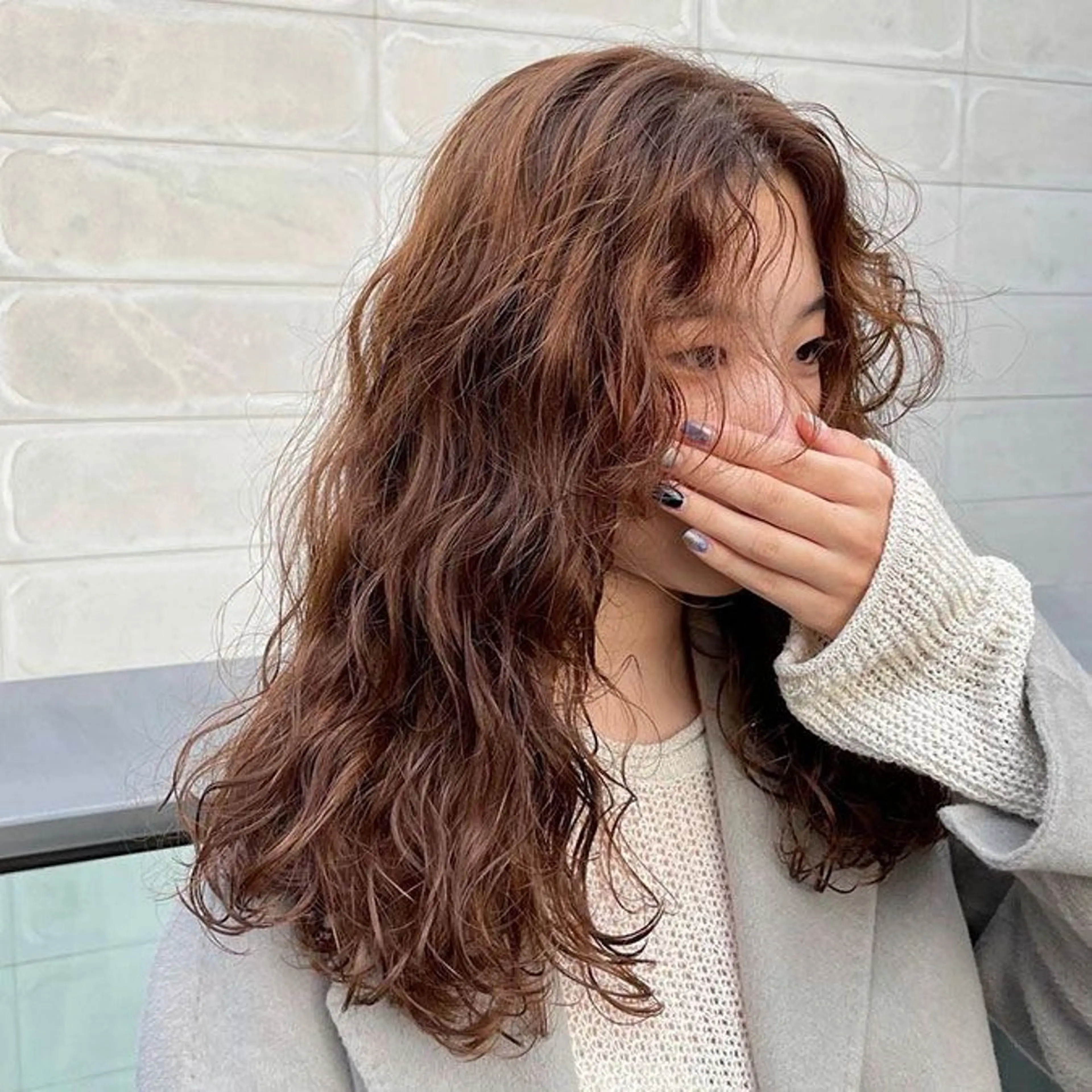 ロング カラー パーマ 暖色💖ツヤ髪💖 masae🌼のヘアスタイル