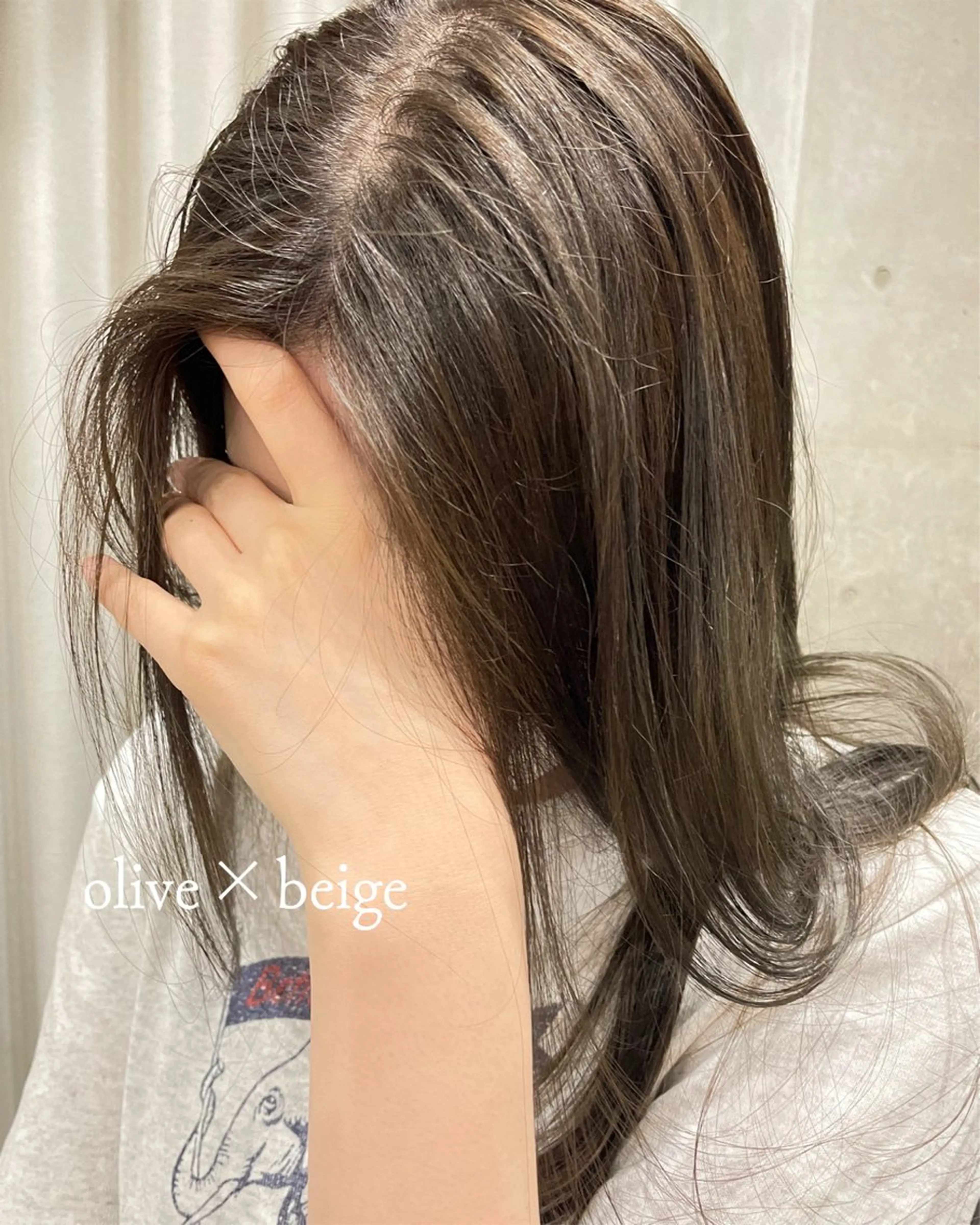 セミロング カラー カット ヘアカラー トリートメント 表参道🌿赤み消し カラー/チナツのヘアスタイル