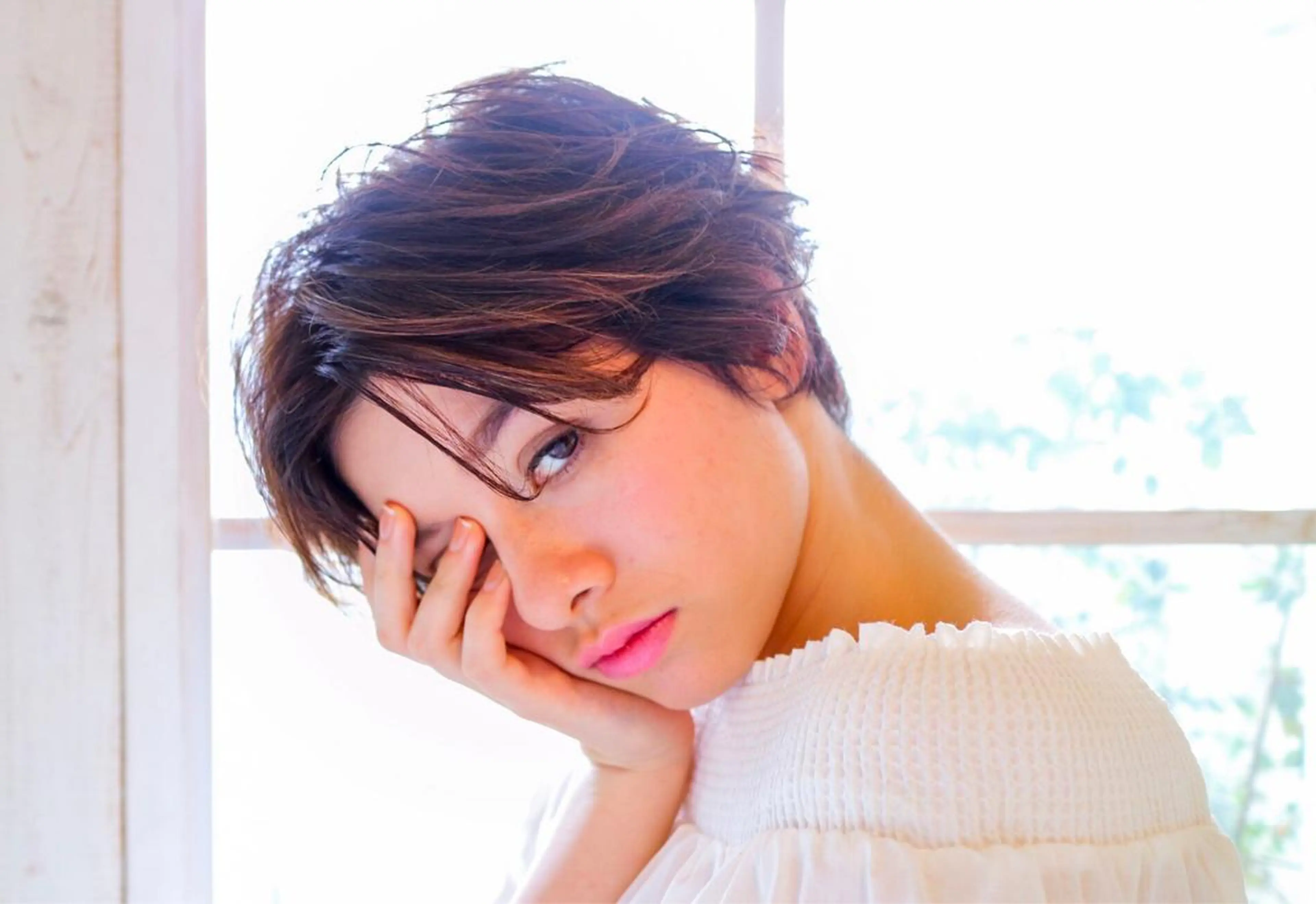 ショート カラー パーマ ヘアアレンジ 似合わせhair🔸 アサダ　タカコ🔸のヘアスタイル