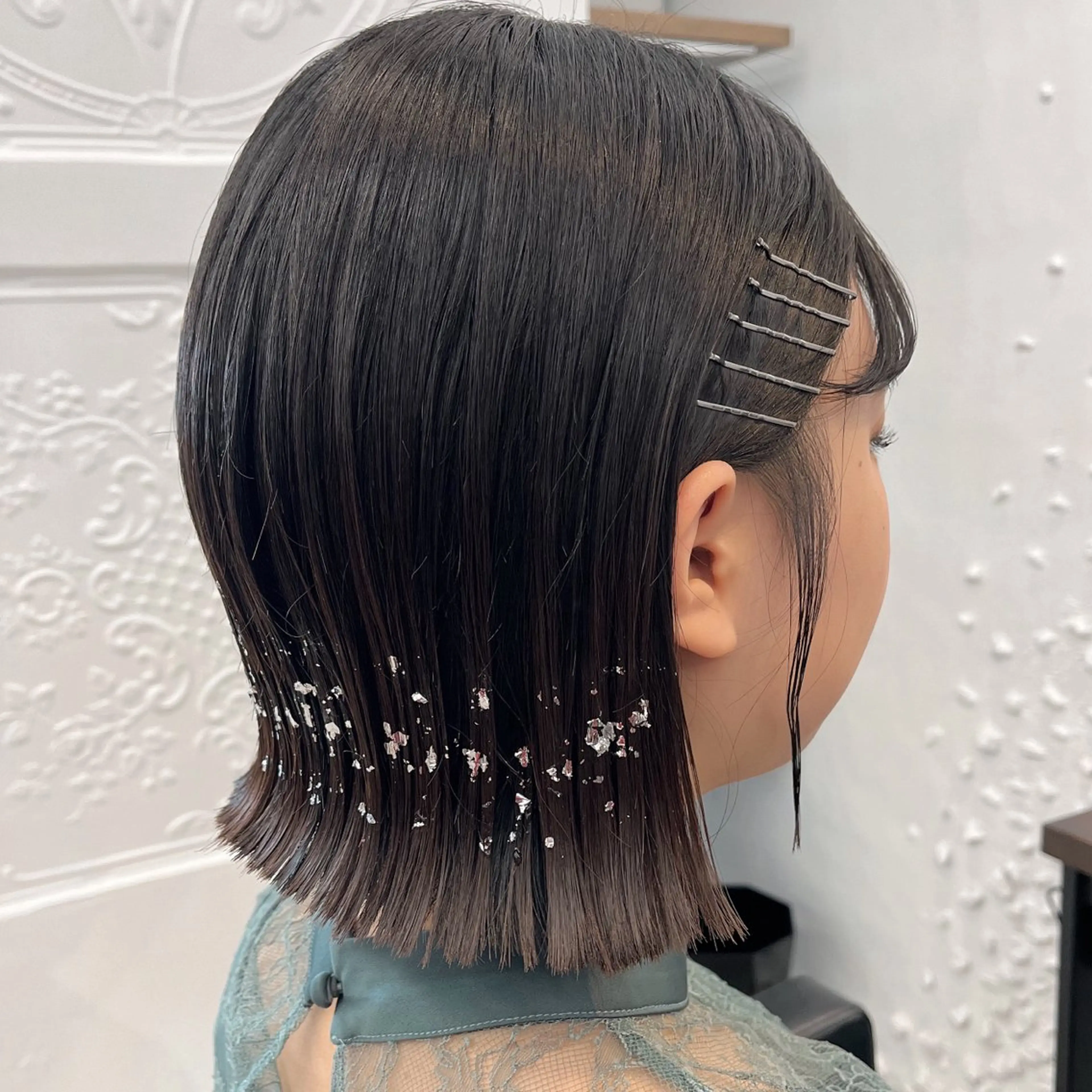 ショート カラー ヘアアレンジ ボブ ヘアセット 🌱ボブ/レイヤー/ ベージュ/あやみ✨のヘアスタイル