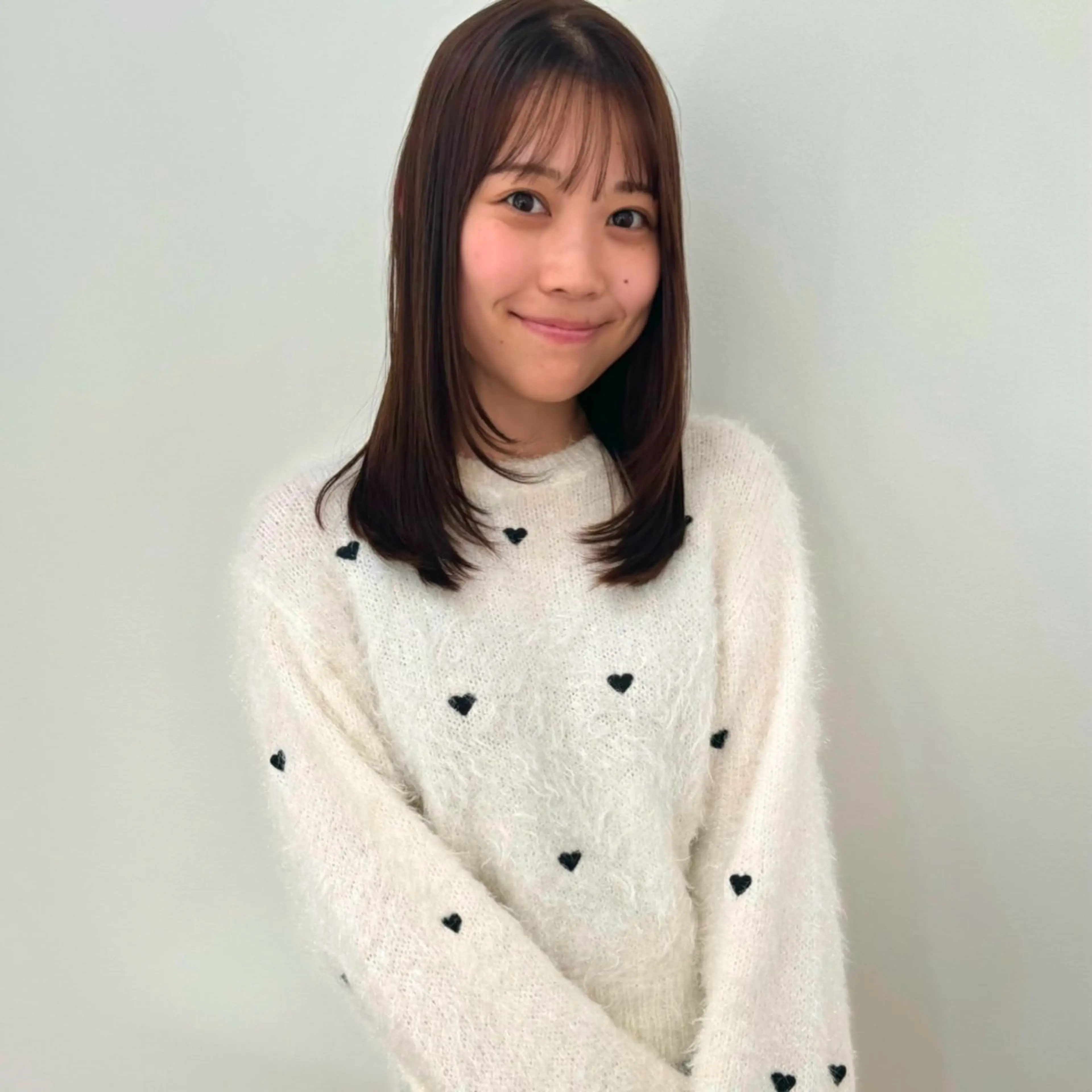 セミロング カラー カット ヘアカラー Hanon hair＆relaxation所属・🌿‬Hanon 藤井よし乃🌿‬のヘアスタイル