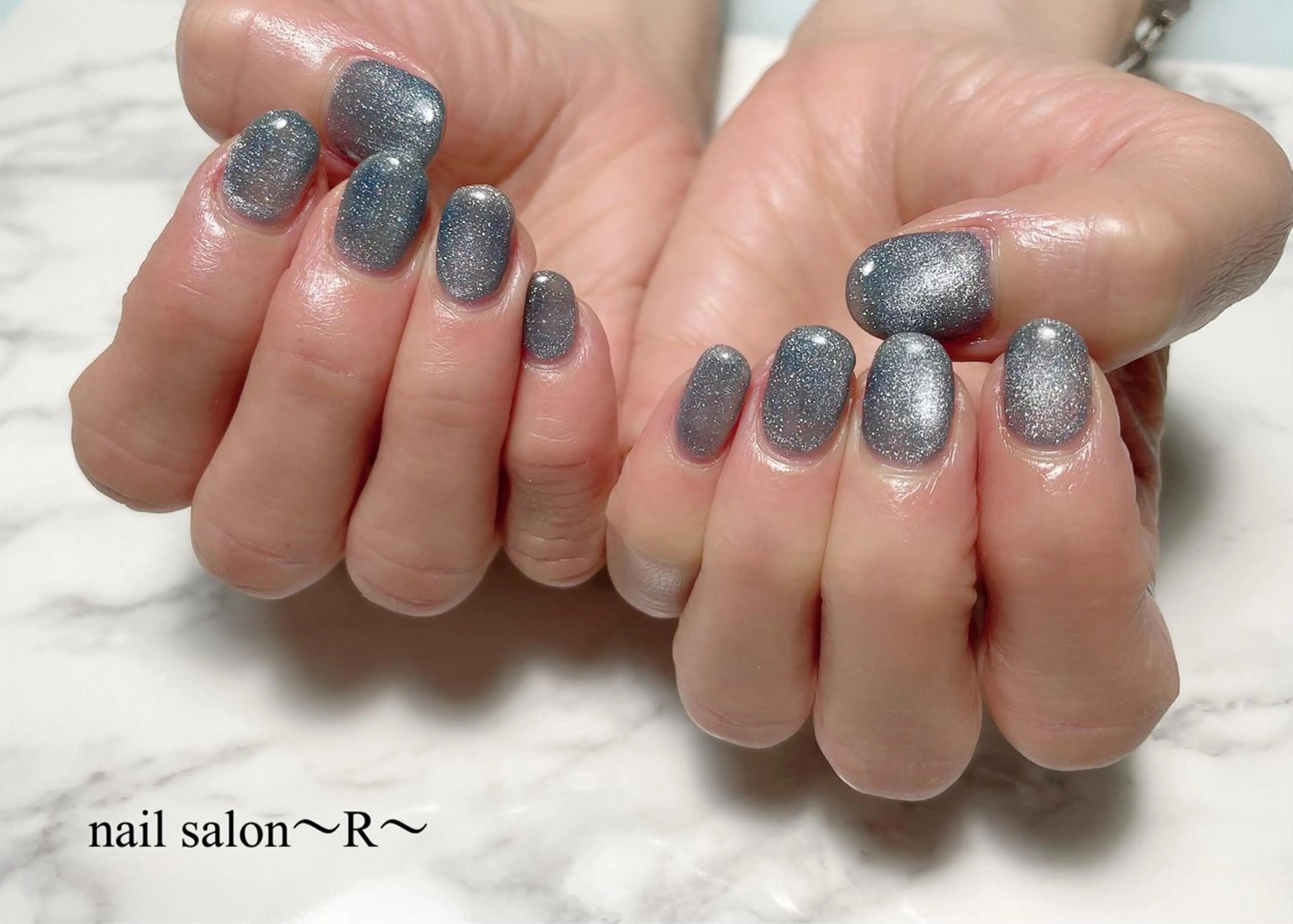 オフ込み☆マグネットネイル、ワンカラーの写真