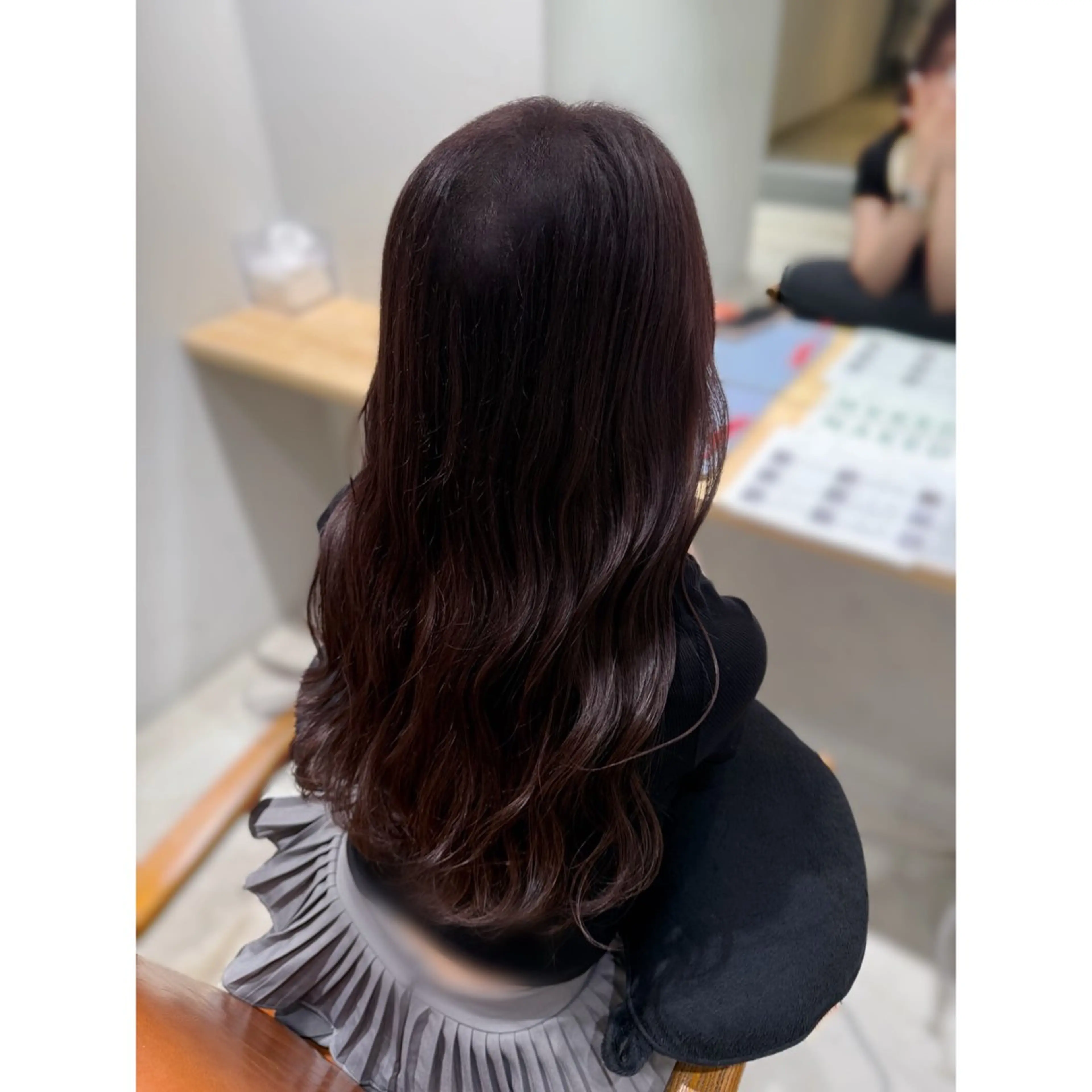 ロング カラー ブリーチ ダブルカラー ブリーチなしカラー ヘアカラー 佐藤 歩菜のヘアスタイル