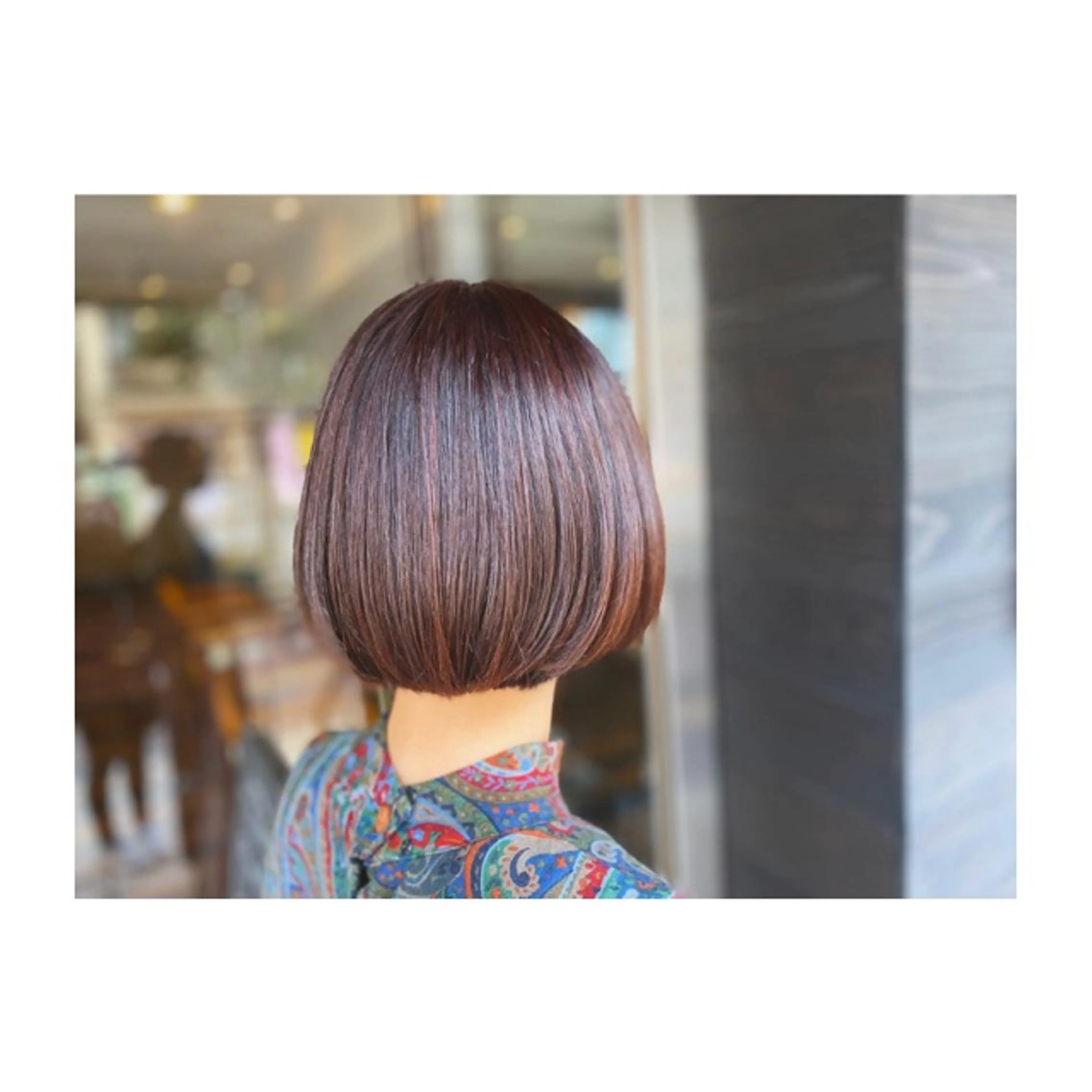 ショート カラー ピンクカラー 小國 綾かのヘアスタイル