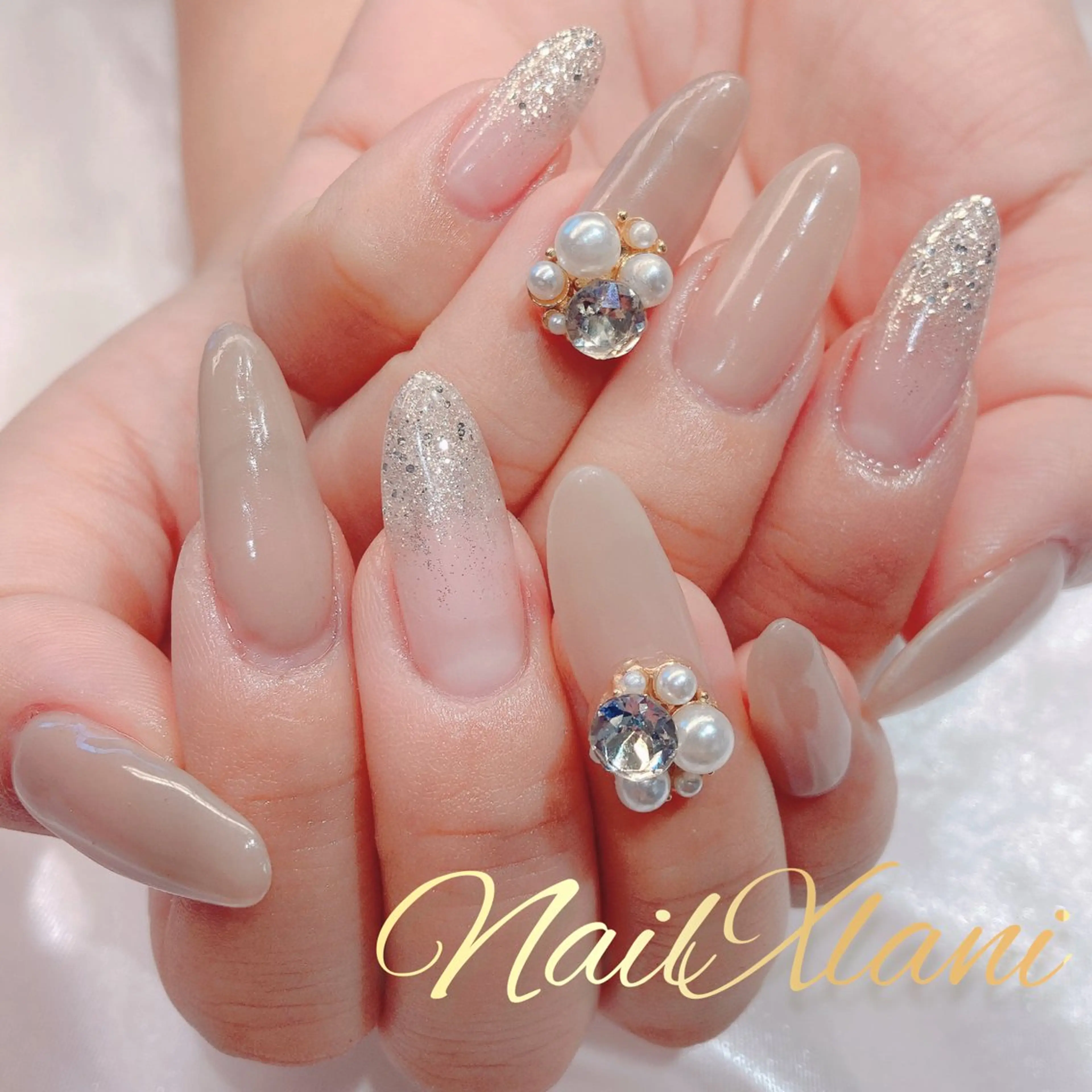 ネイル ハンドネイル Nail×Lani 深爪矯正対応◎のネイルデザイン