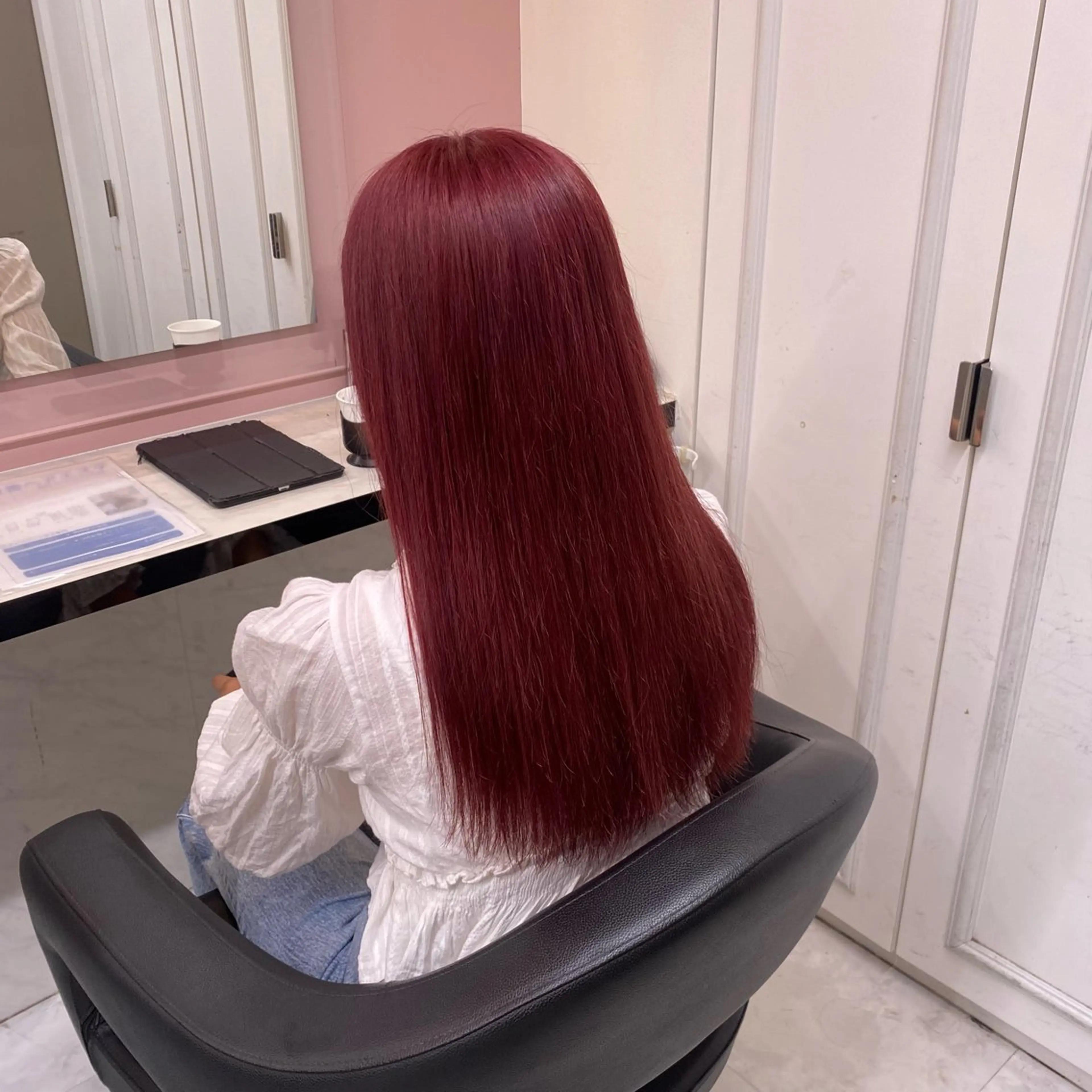 ロング カラー 透明感ベージュカラー 🪞上野🪞AIのヘアスタイル