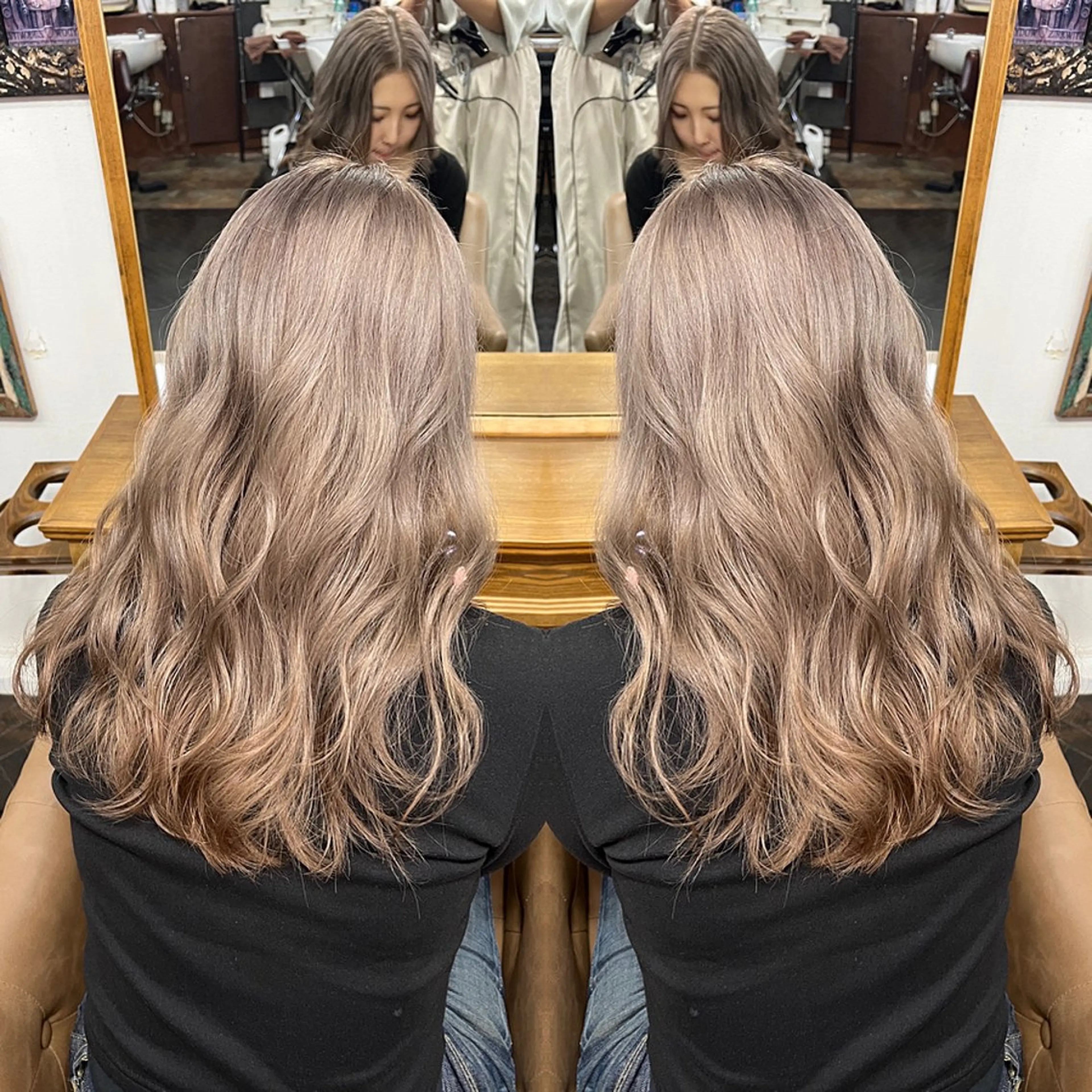 ロング カラー ハイライト/レイヤー /ハイトーン/AOIのヘアスタイル