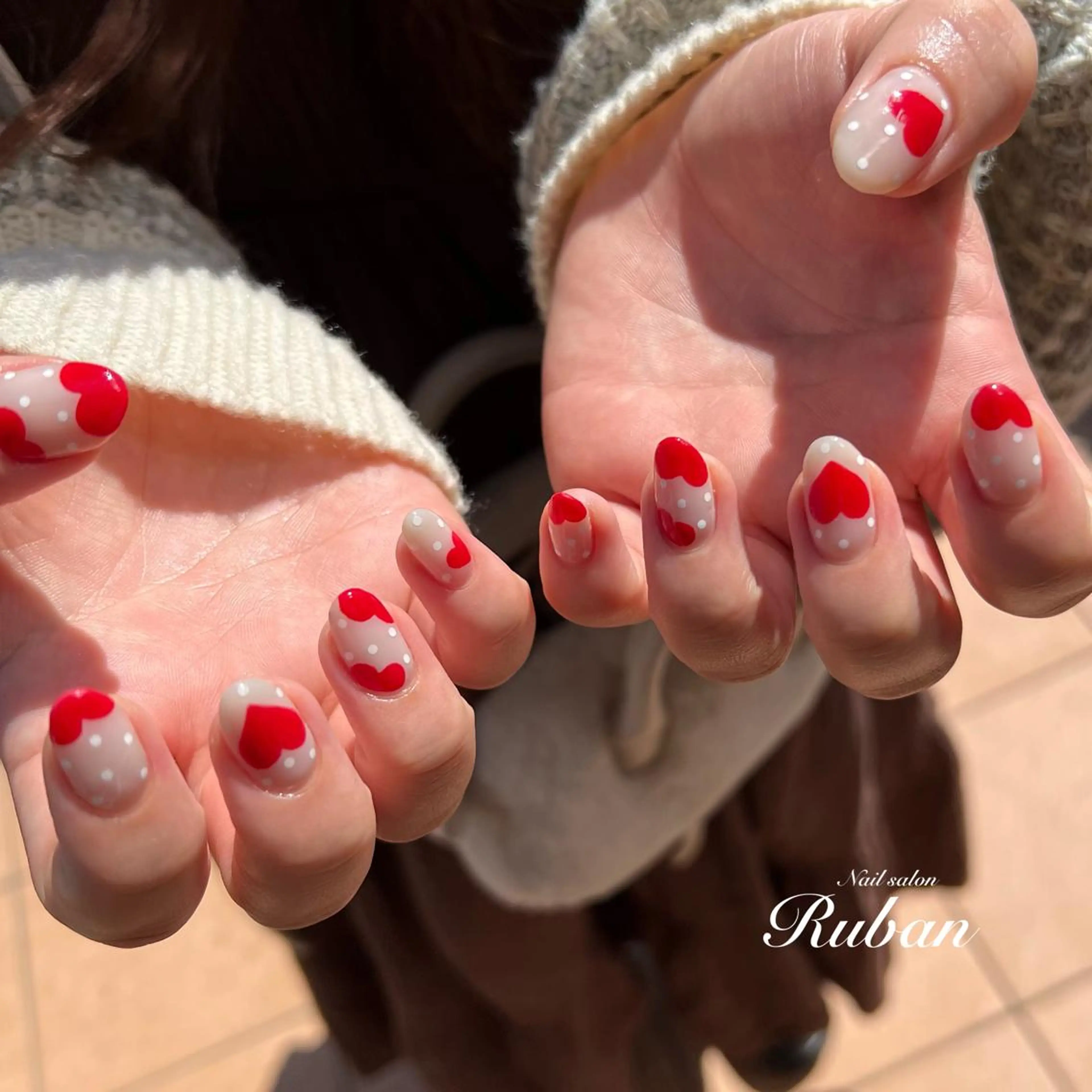 ネイル ドット ハート Nail salon Rubanのネイルデザイン