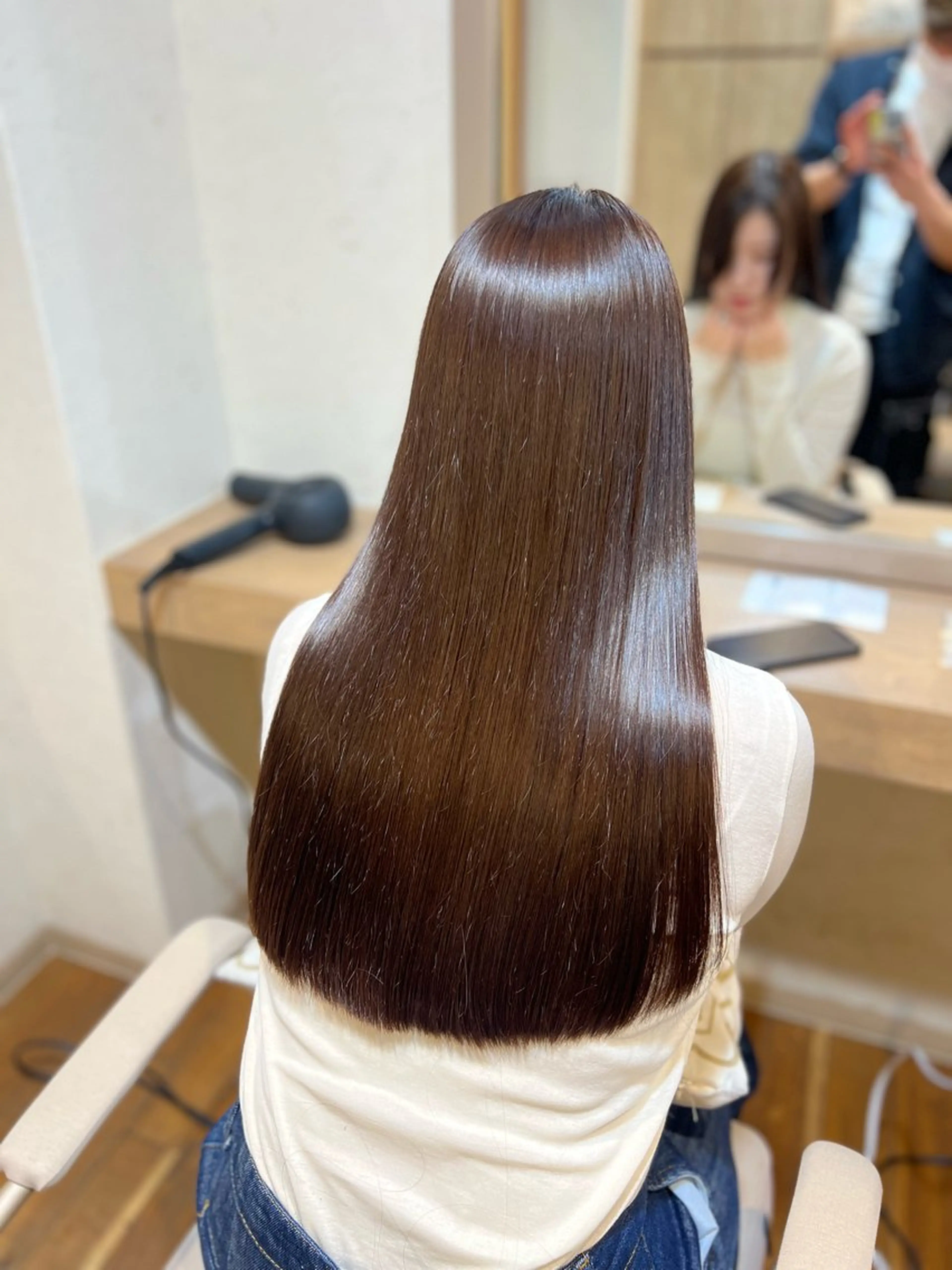 ロング カラー 髪質改善 縮毛矯正 神戸ボブ✂️ ioe三宮/田 伸佳のヘアスタイル