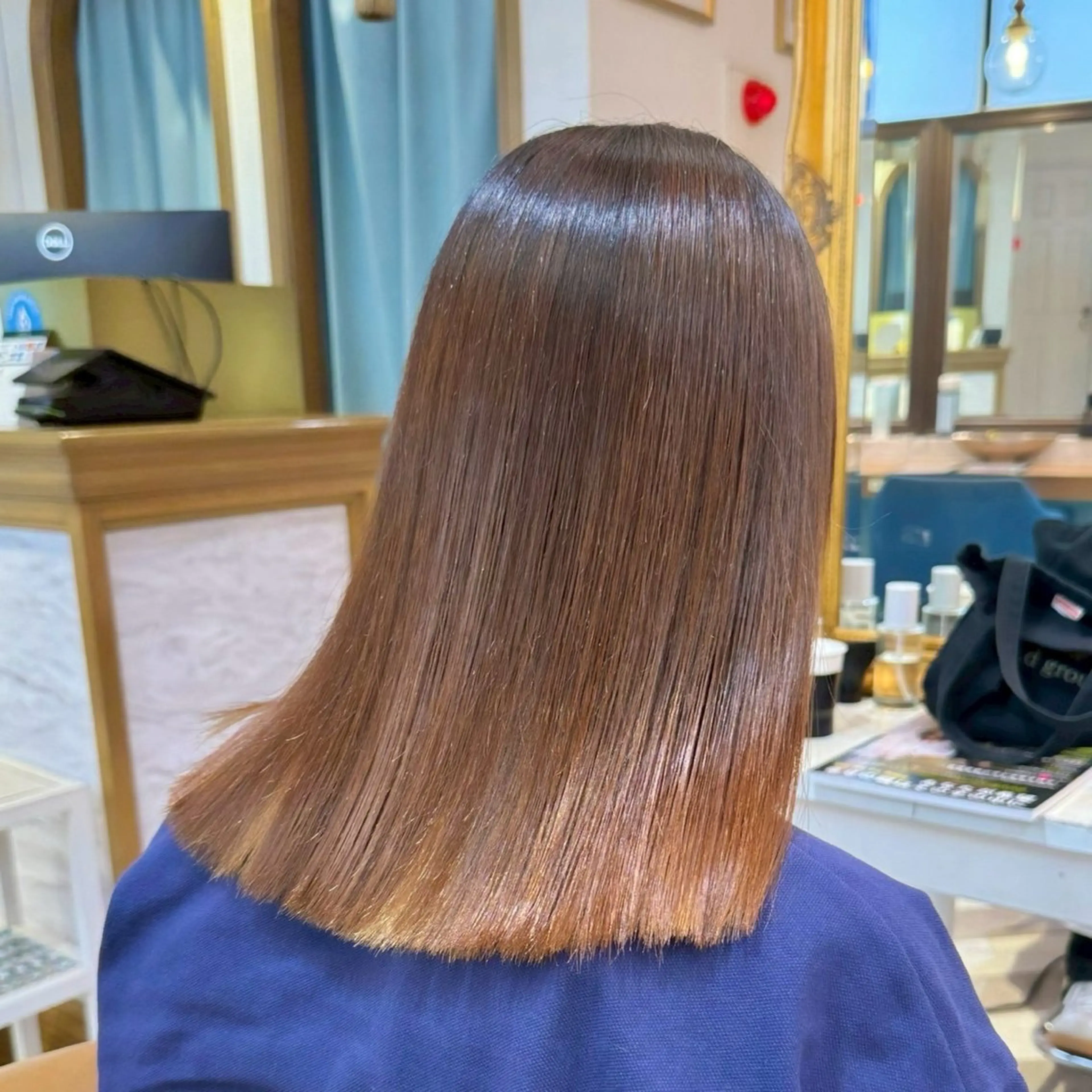 ロング 縮毛矯正 佐藤 優成のヘアスタイル