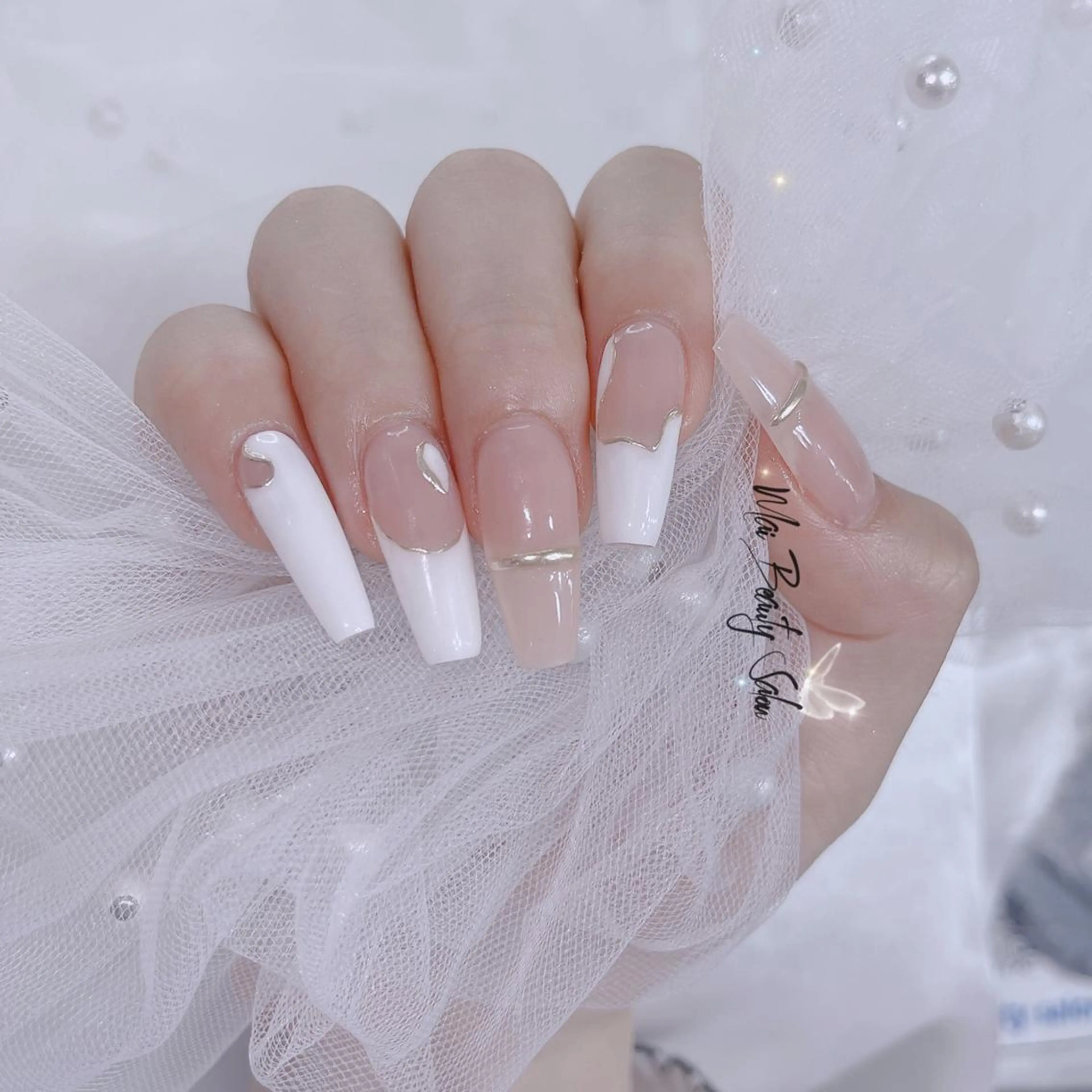 ネイル フットネイル ジェルネイル マグネットネイル パラジェル ワンホンネイル MaiBeauty Niのネイルデザイン