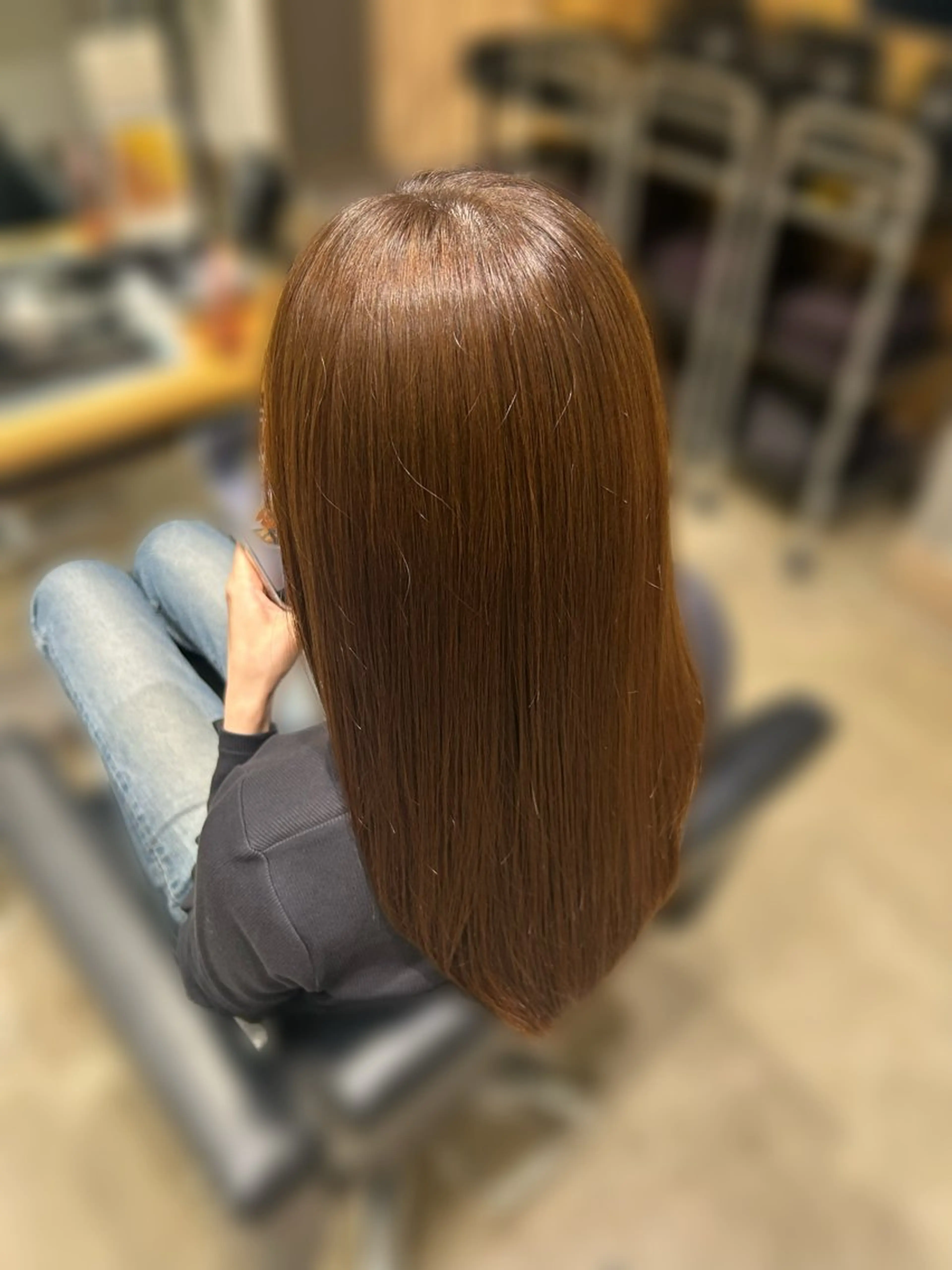 ロング 髪質改善 トリートメント ヘアカラー くろだ かなのヘアスタイル