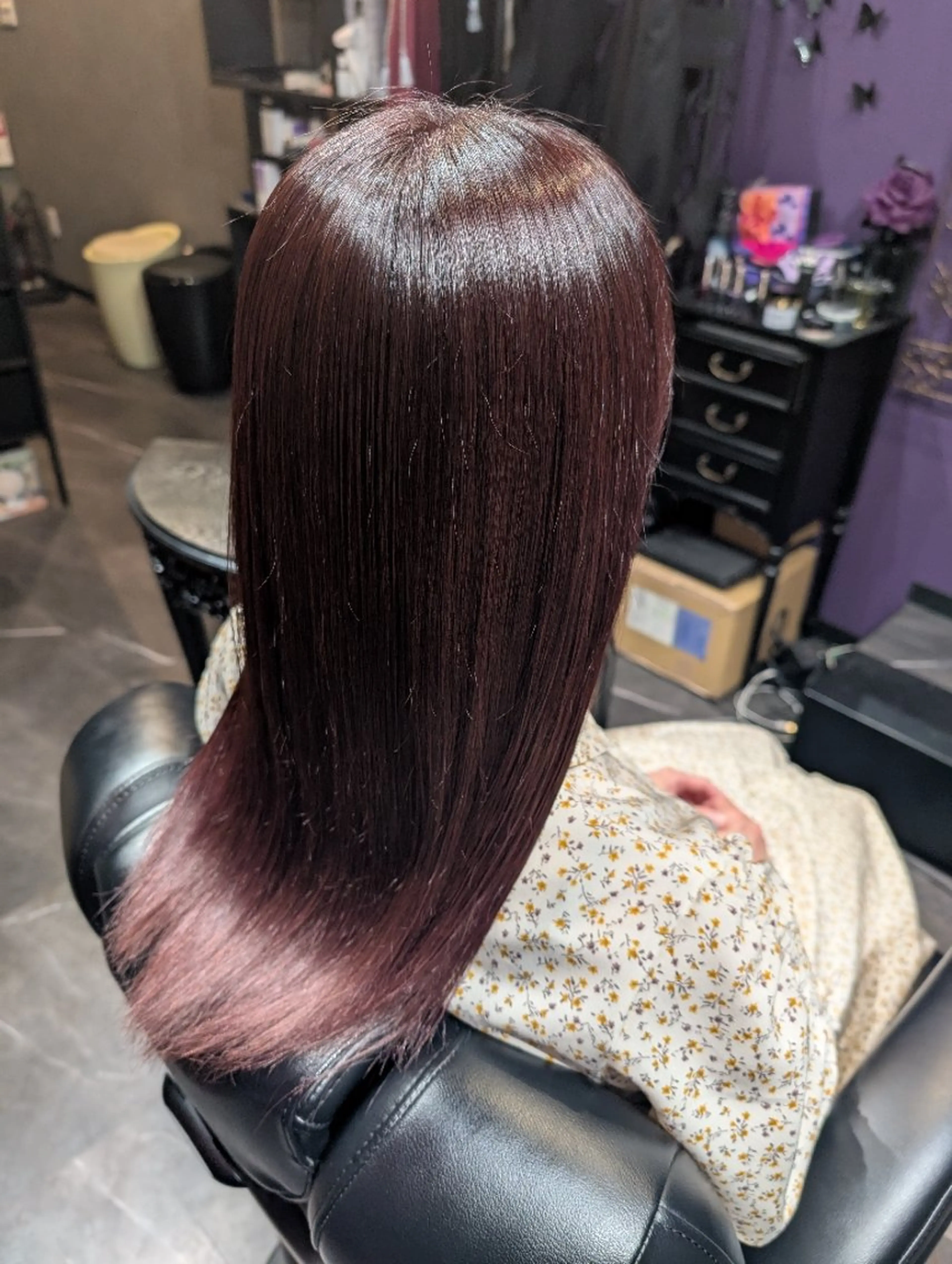 ロング 髪質改善 カット ヘアカラー トリートメント 渡辺 康行のヘアスタイル