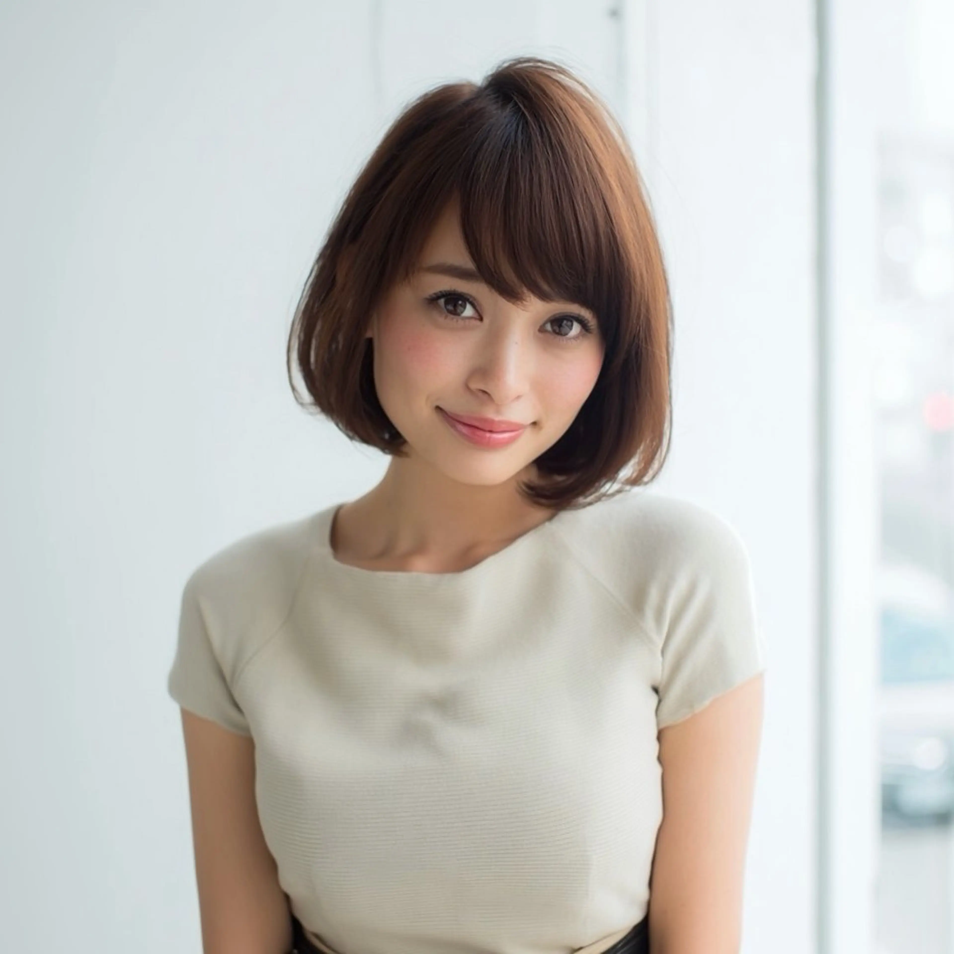 ショート ショートボブ 丸みショート ボブ 顔周りカット レイヤーカット カット ヘアカラー トリートメント 🌿京都丸みショート /小倉徒歩4分/多田のヘアスタイル