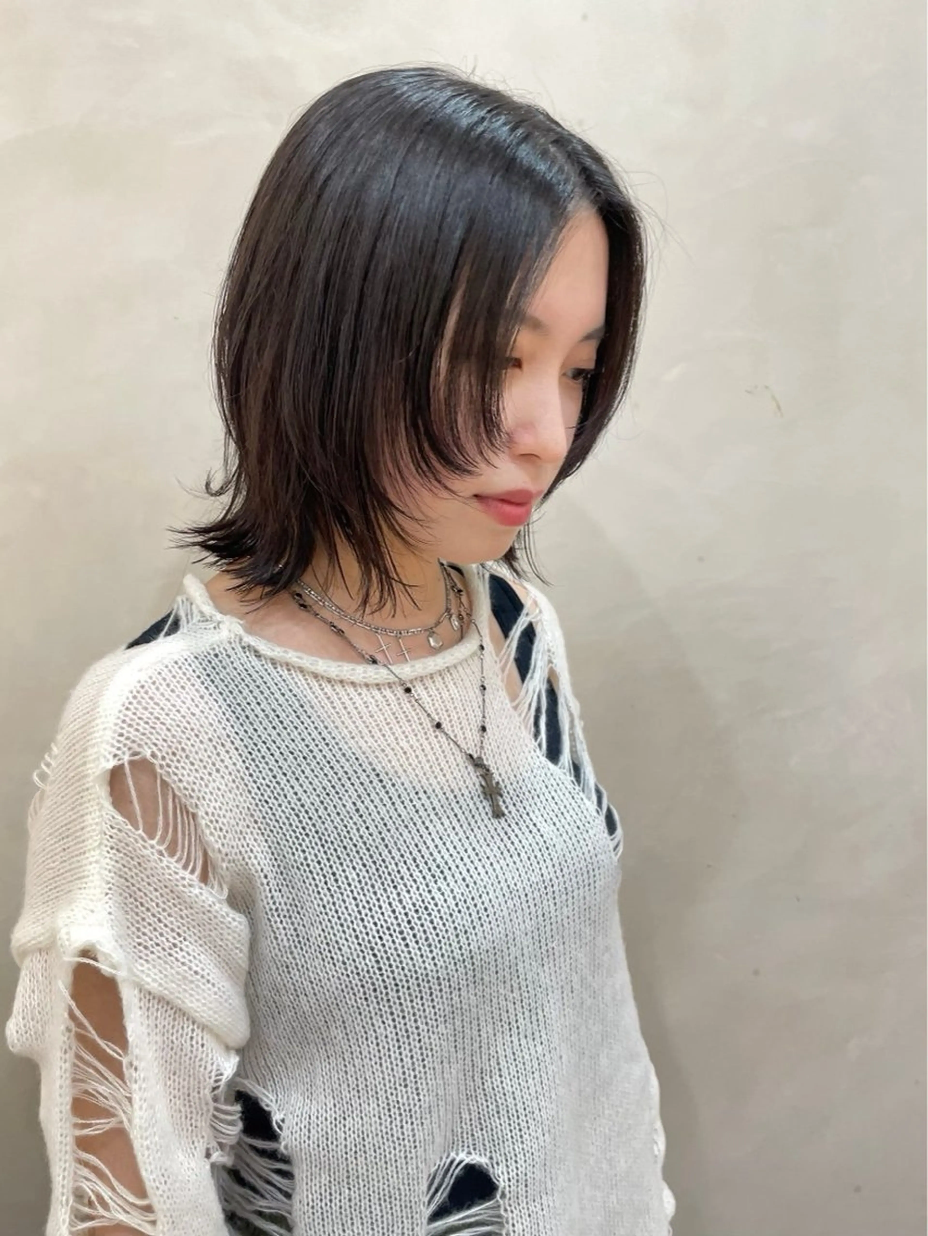 ミディアム rino/カット/ ショート／名古屋のヘアスタイル