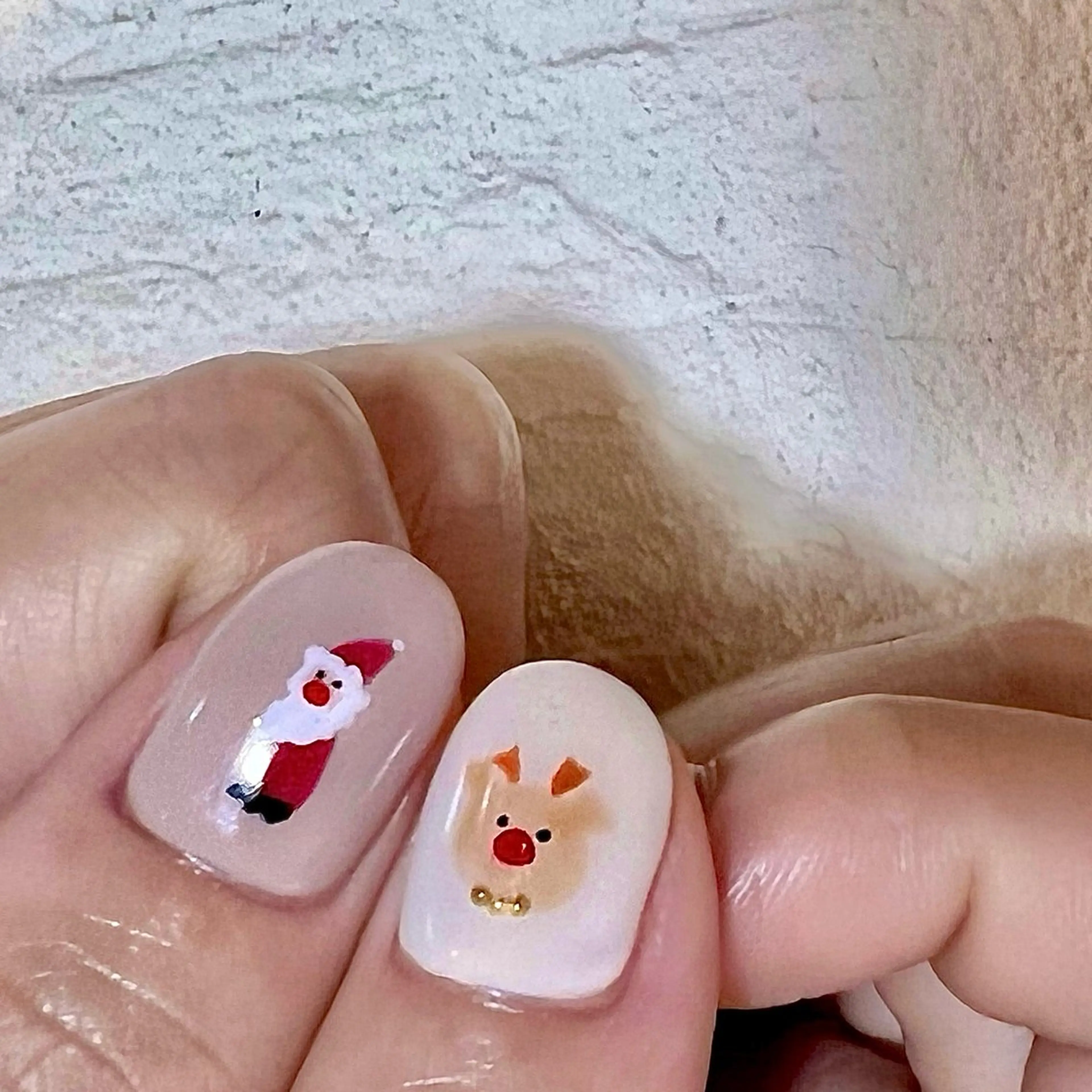 ネイル 冬ネイル クリスマス ハンドネイル FIORITURA Maikoのネイルデザイン