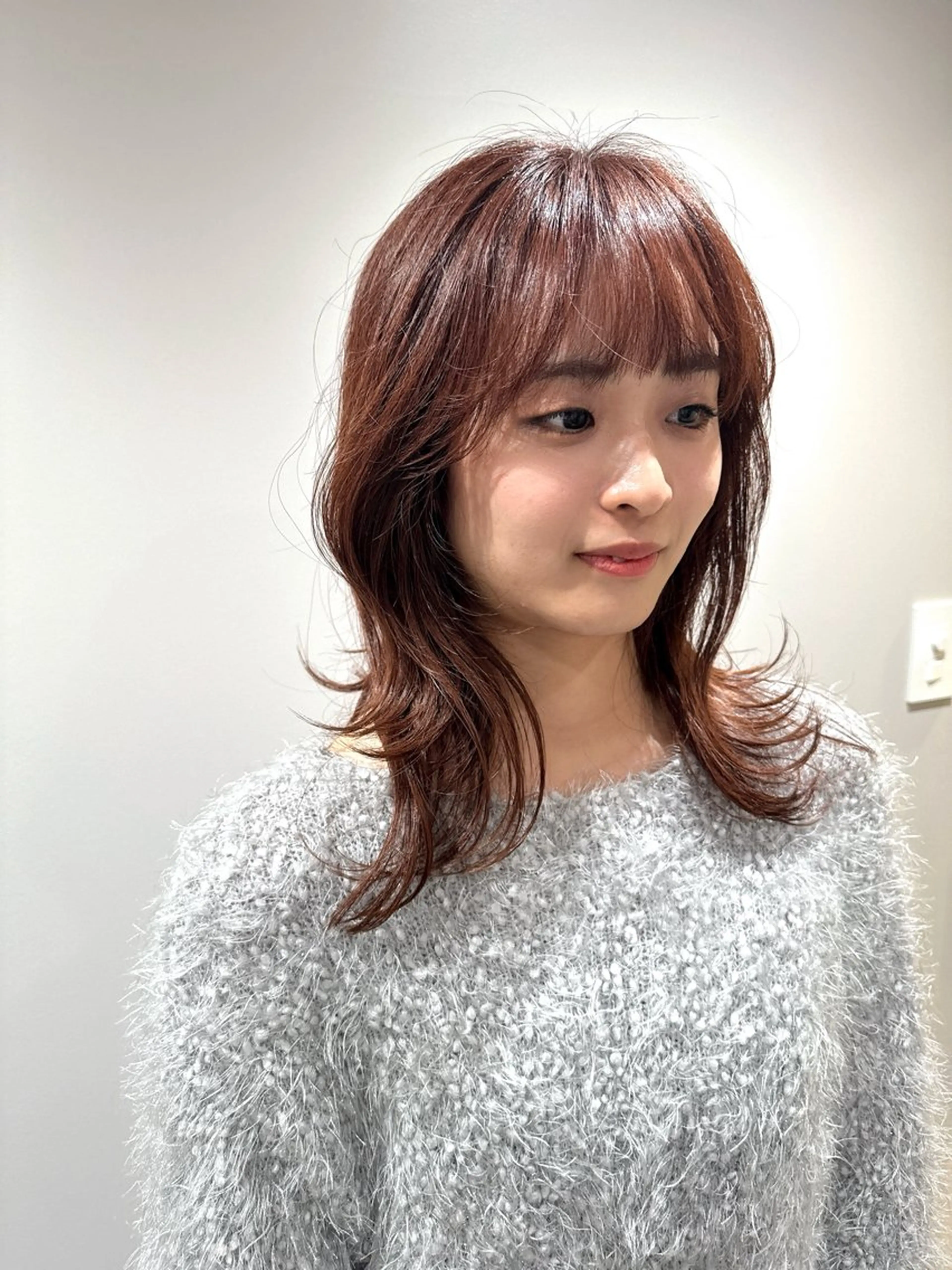 セミロング カット ヘアカラー 木多 成明のヘアスタイル