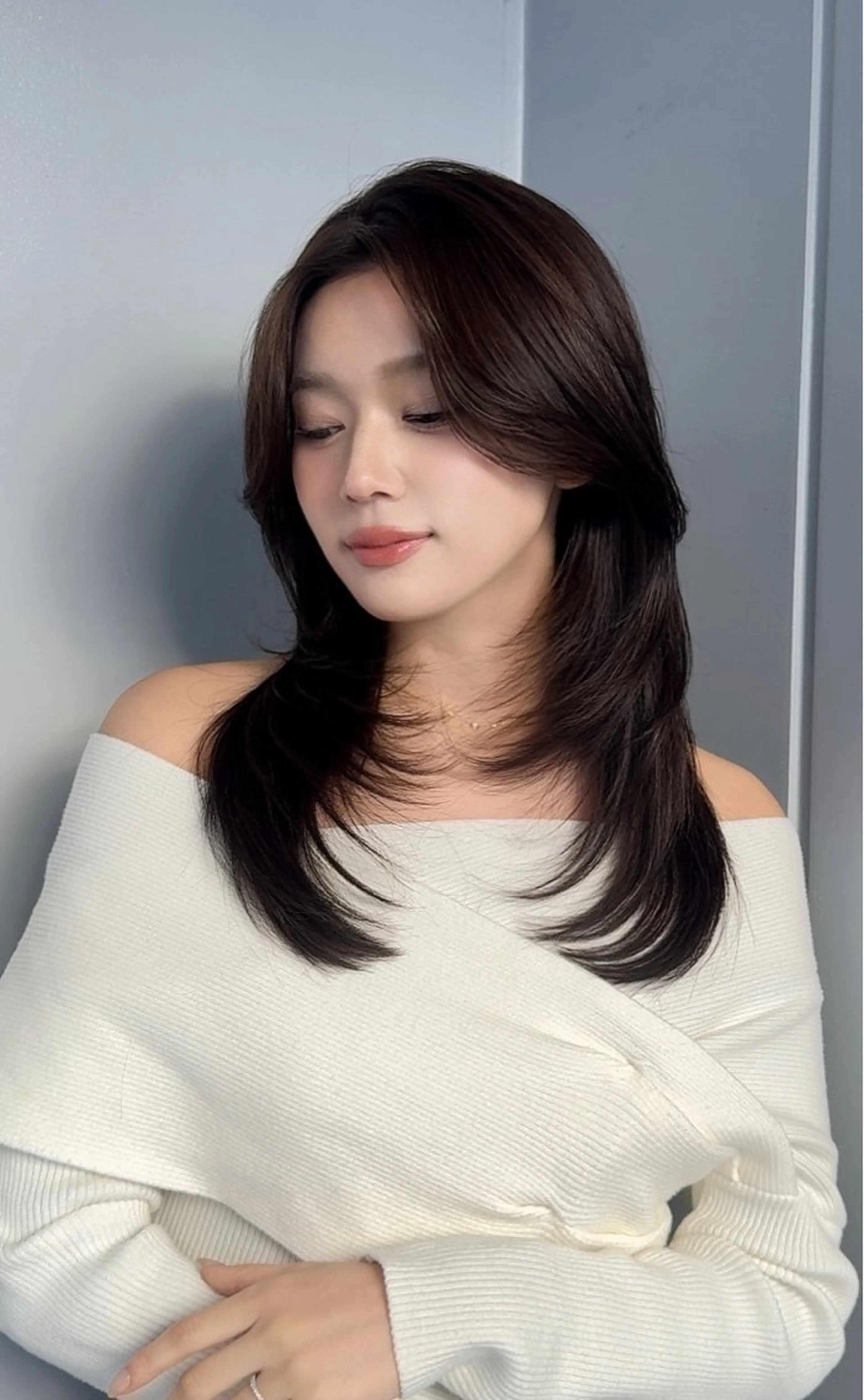 ロング ヘアカラー wixymimi　hair salon所属・艶カラー✨レイヤー 𝐚𝐲𝐚𝐤𝐚のヘアスタイル