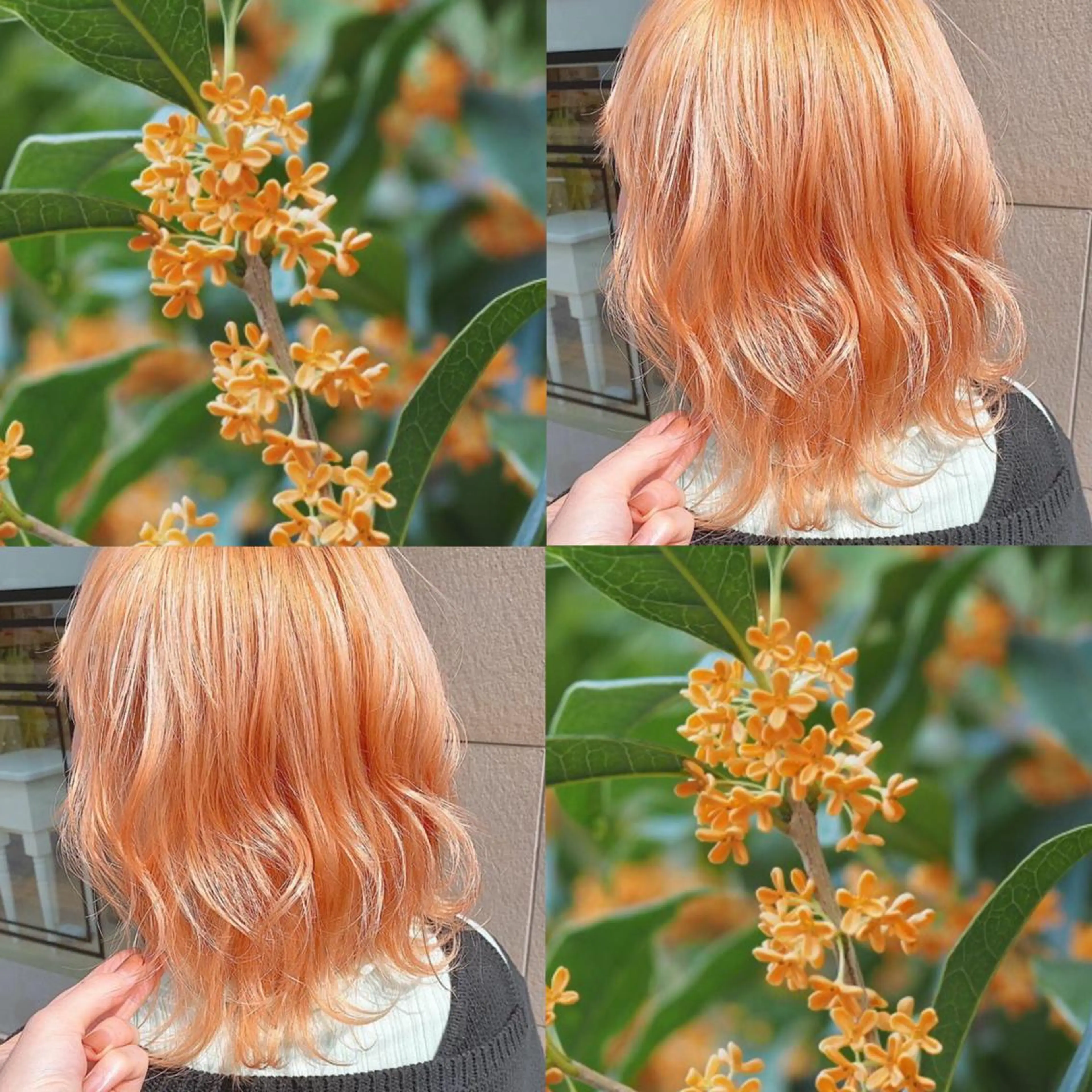 ショート カラー ヘアアレンジ チャンモリパーマ/韓 国/Minami🦋のヘアスタイル