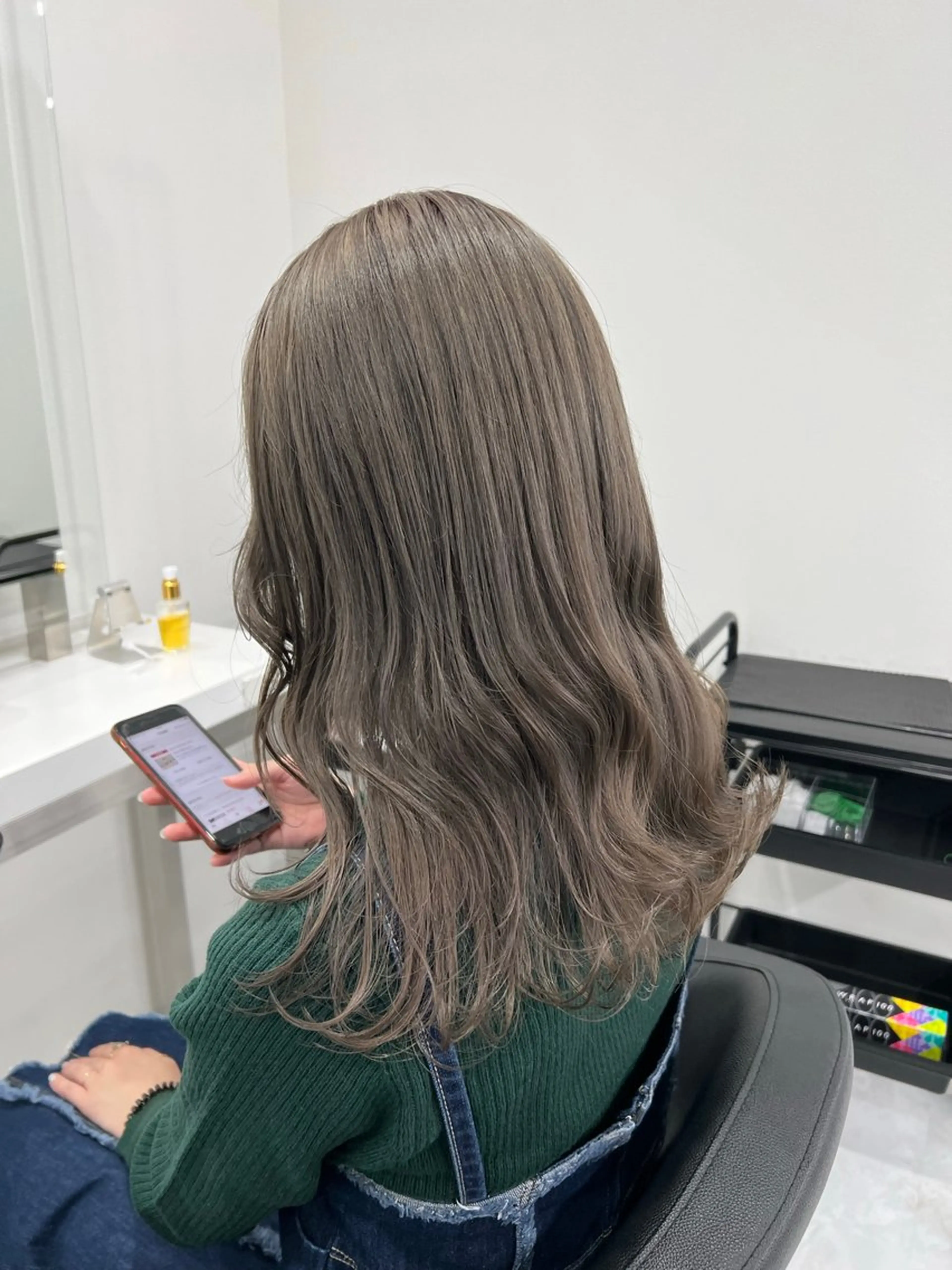 セミロング カラー パーマ ヘアアレンジ メンズ ヘアカラー トリートメント ♡ 𝐑𝐈𝐎♡のヘアスタイル
