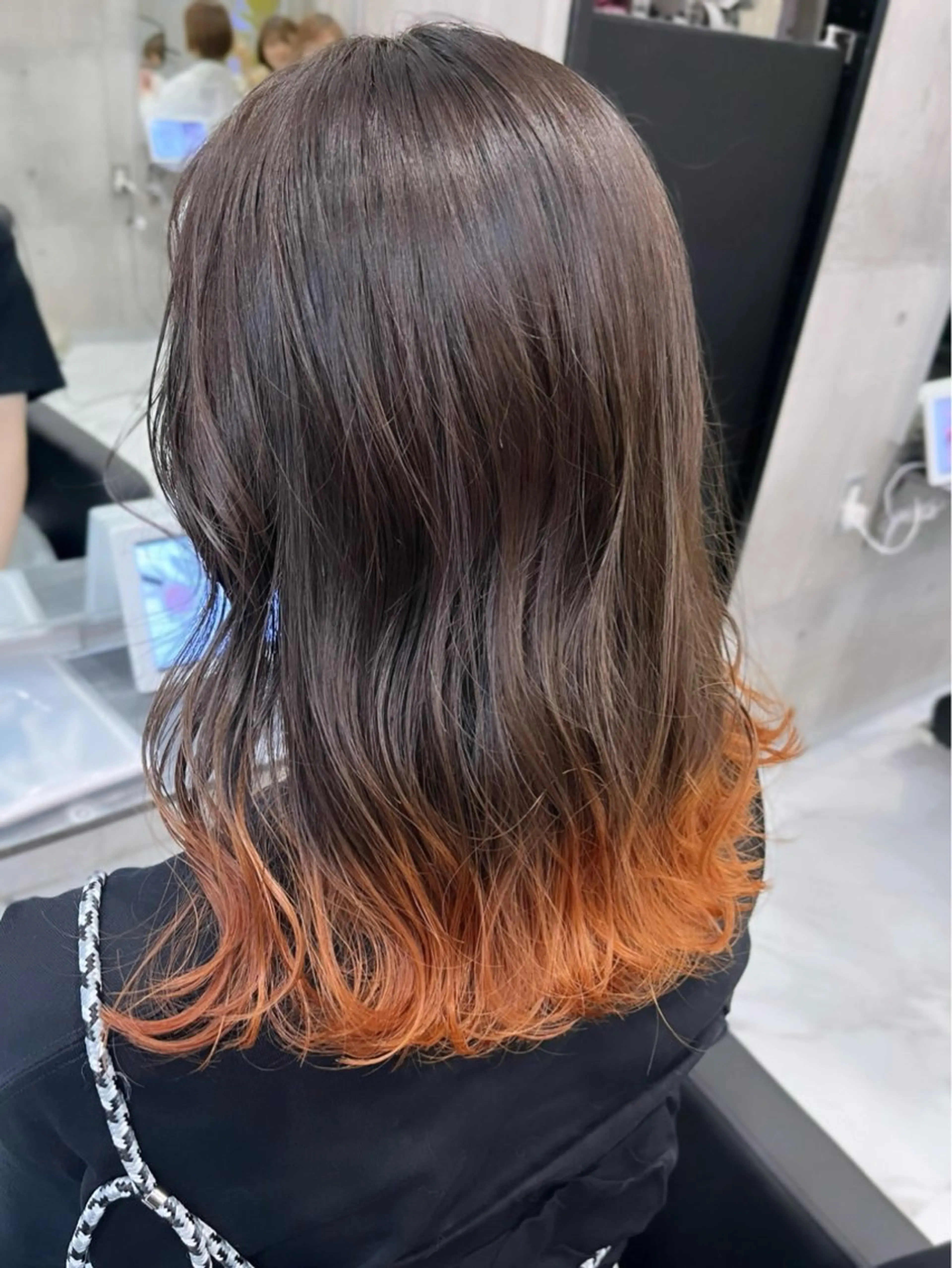 ミディアム カラー ♡韓国ハイトーンモテ カラー🧡ᩚMIKUのヘアスタイル