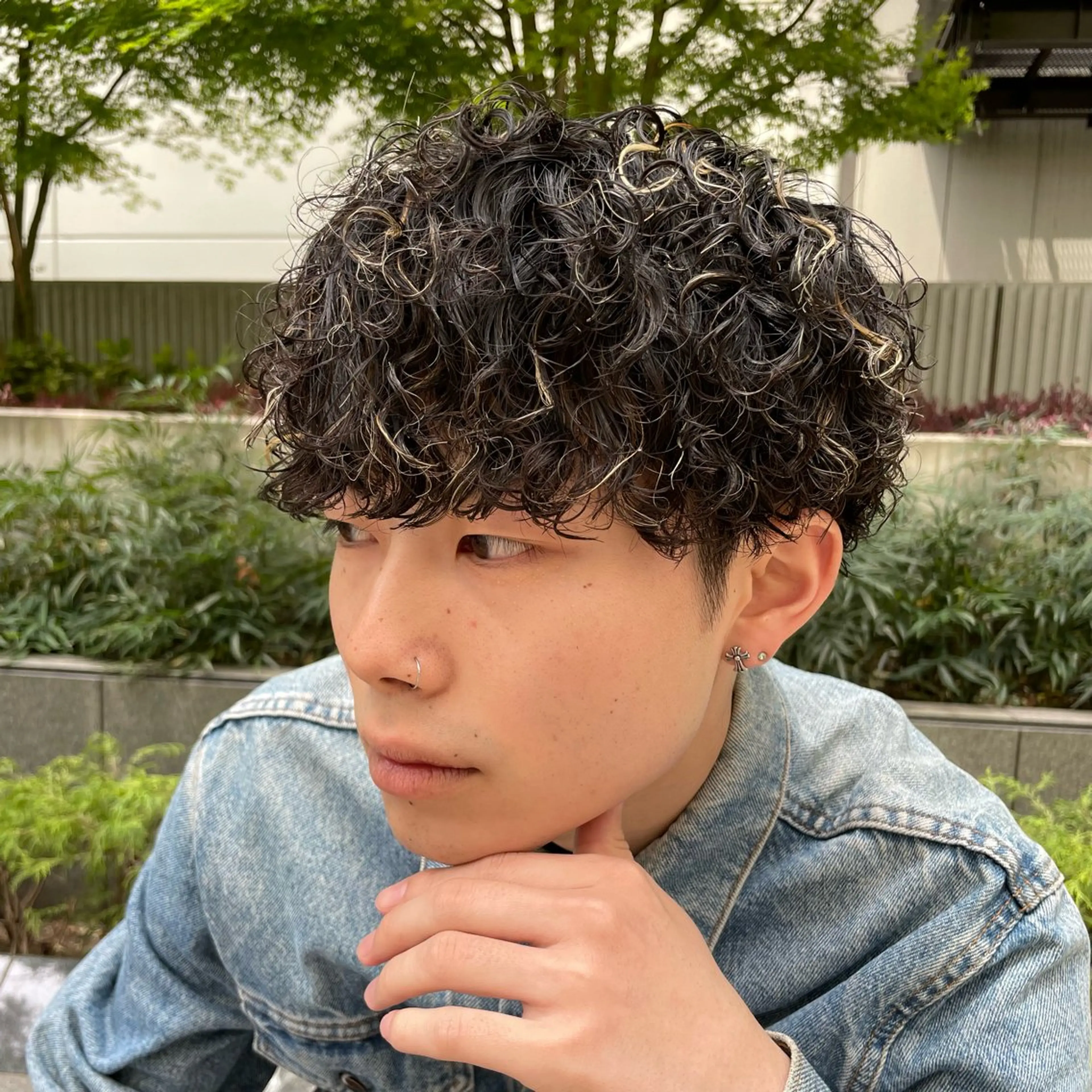 ショート パーマ ヘアアレンジ メンズ メンズパーマ 波巻きパーマ カット パーマ トリートメント 亀井隆汰/メンズ専門 パーマ特化美容師のヘアスタイル