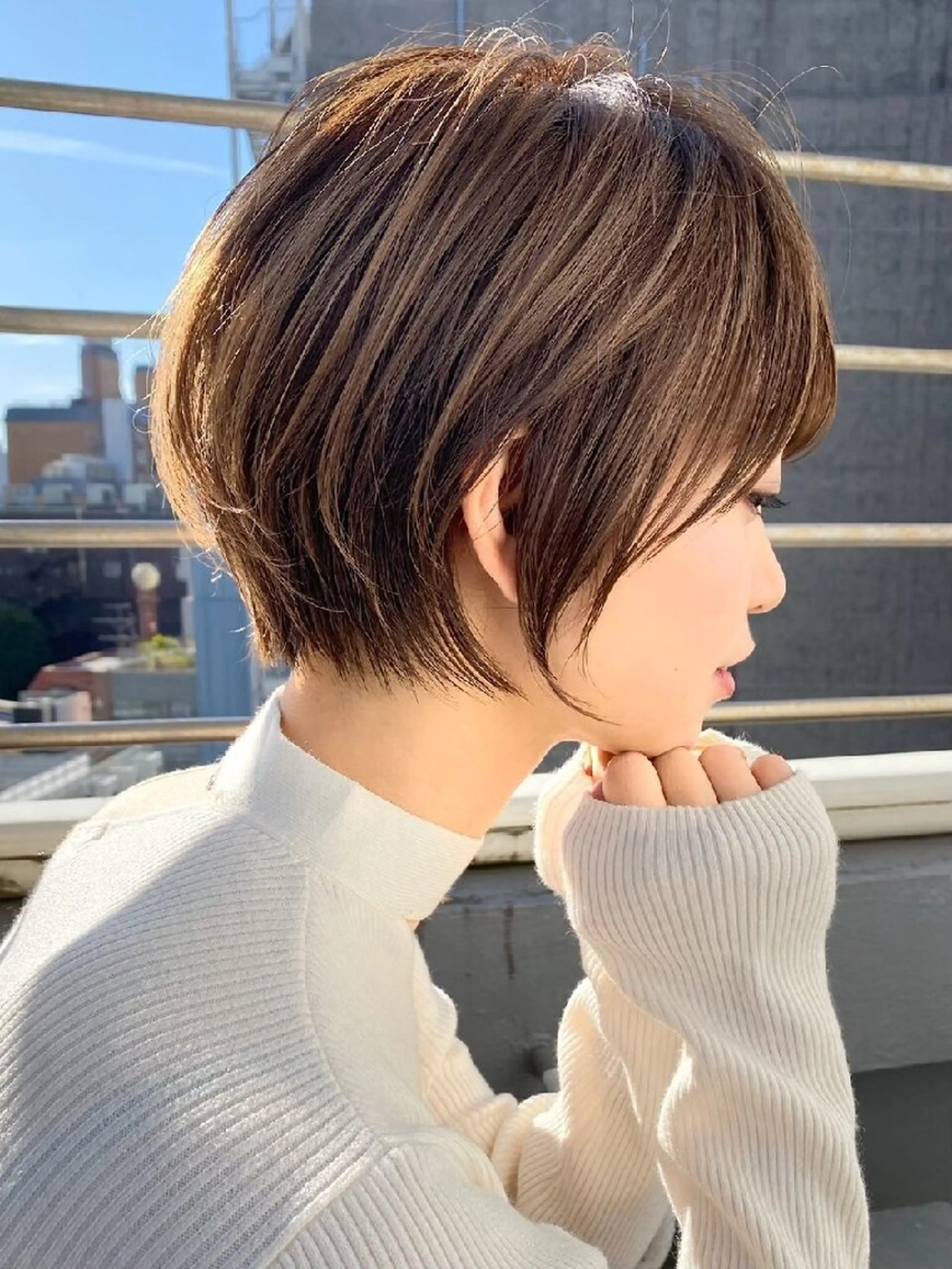 ショート カラー カット トリートメント 髪質改善/韓国ヘア /透明感カラー🧸のヘアスタイル