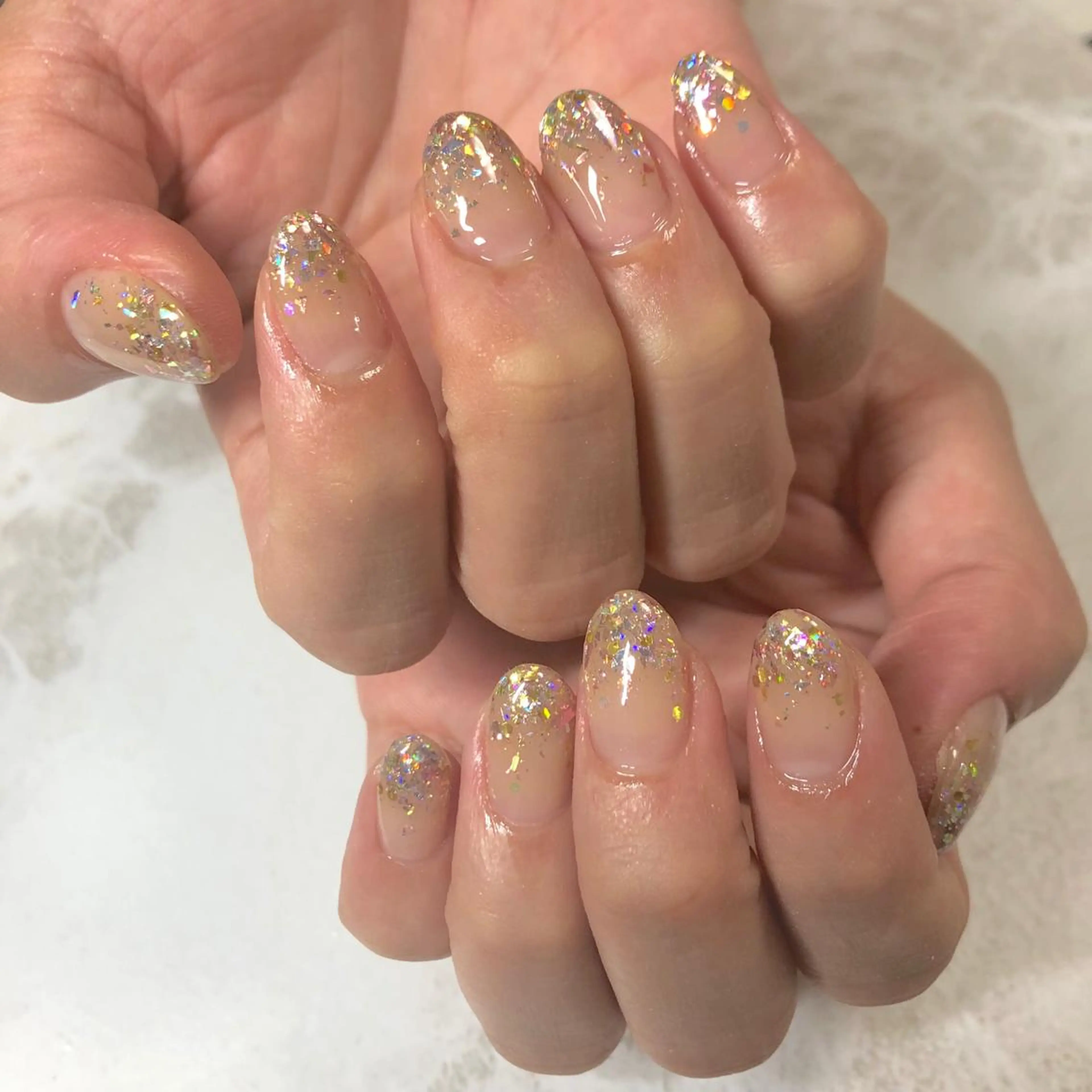 ネイル ラメ(グリッター) Lee.nail ハルカのネイルデザイン