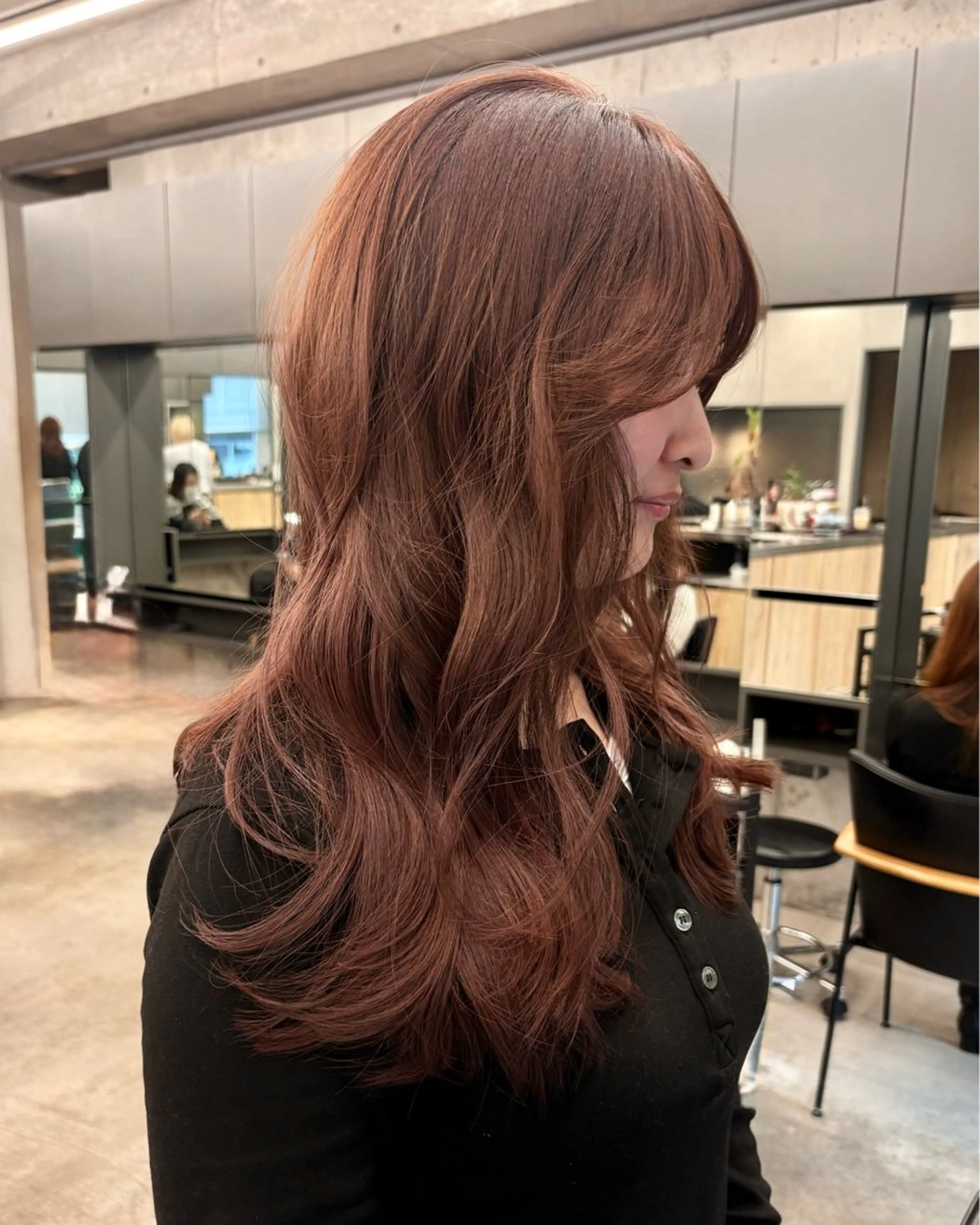 ロング カラー カット ヘアカラー トリートメント レイヤー/柔色 カラー/SAkiのヘアスタイル