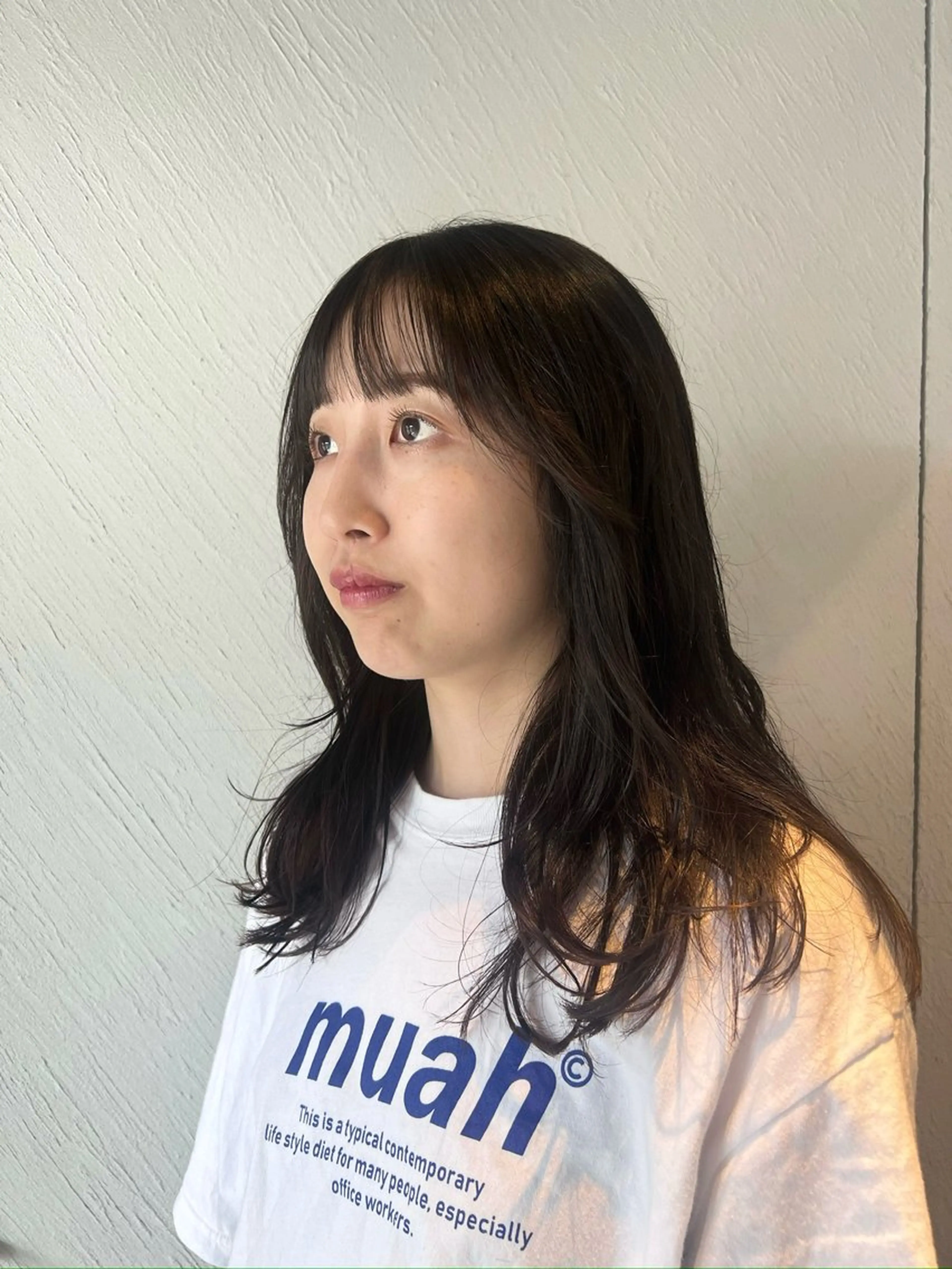 セミロング カット パーマ cocoro /レイヤーカットのヘアスタイル