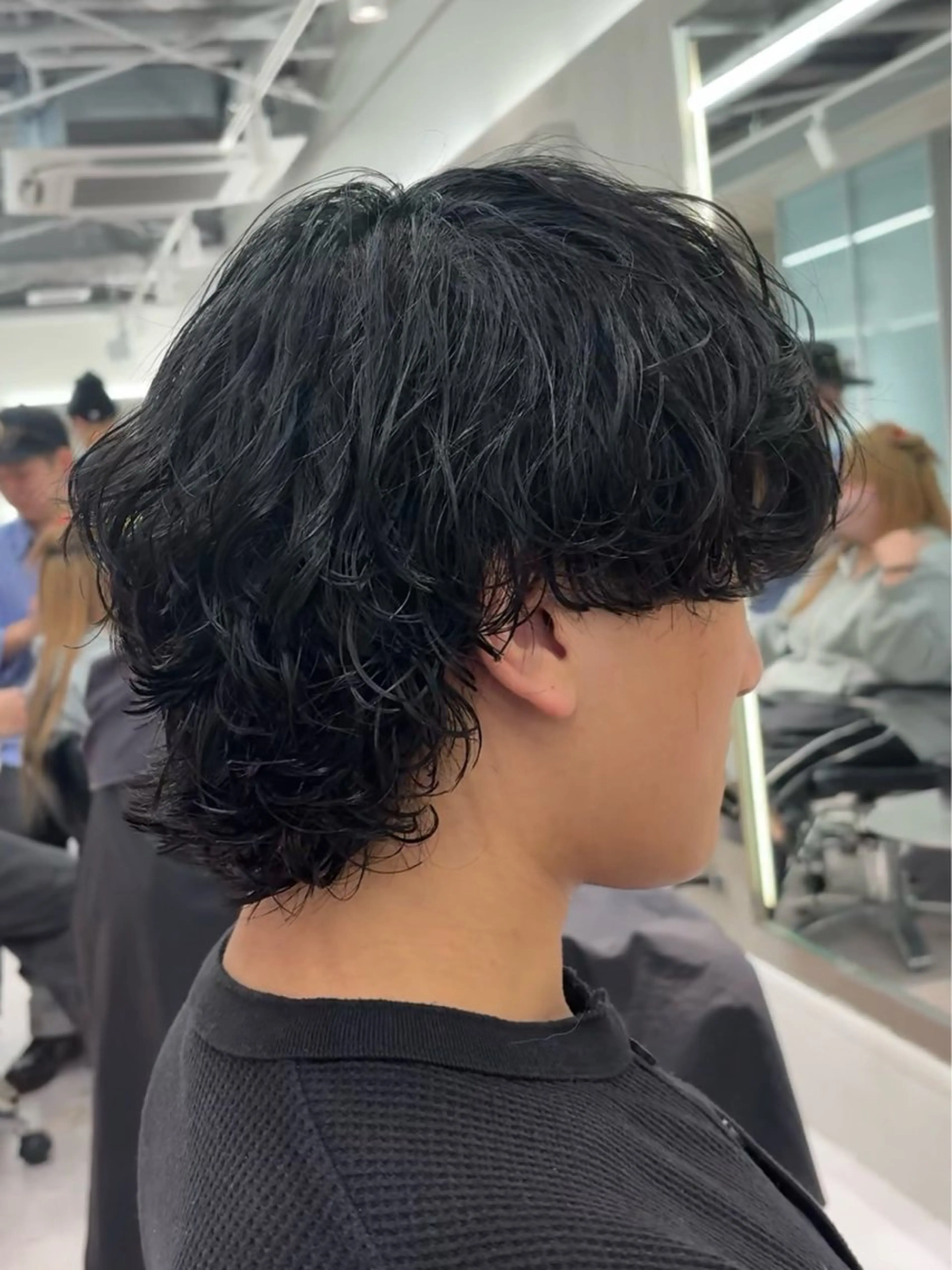 パーマ メンズ メンズブリーチ ダウンパーマ フェードカット メンズ韓国風 メンズパーマ カット パーマ トリートメント メンズカット松戸/韓 国/メンズパーマ航太のヘアスタイル