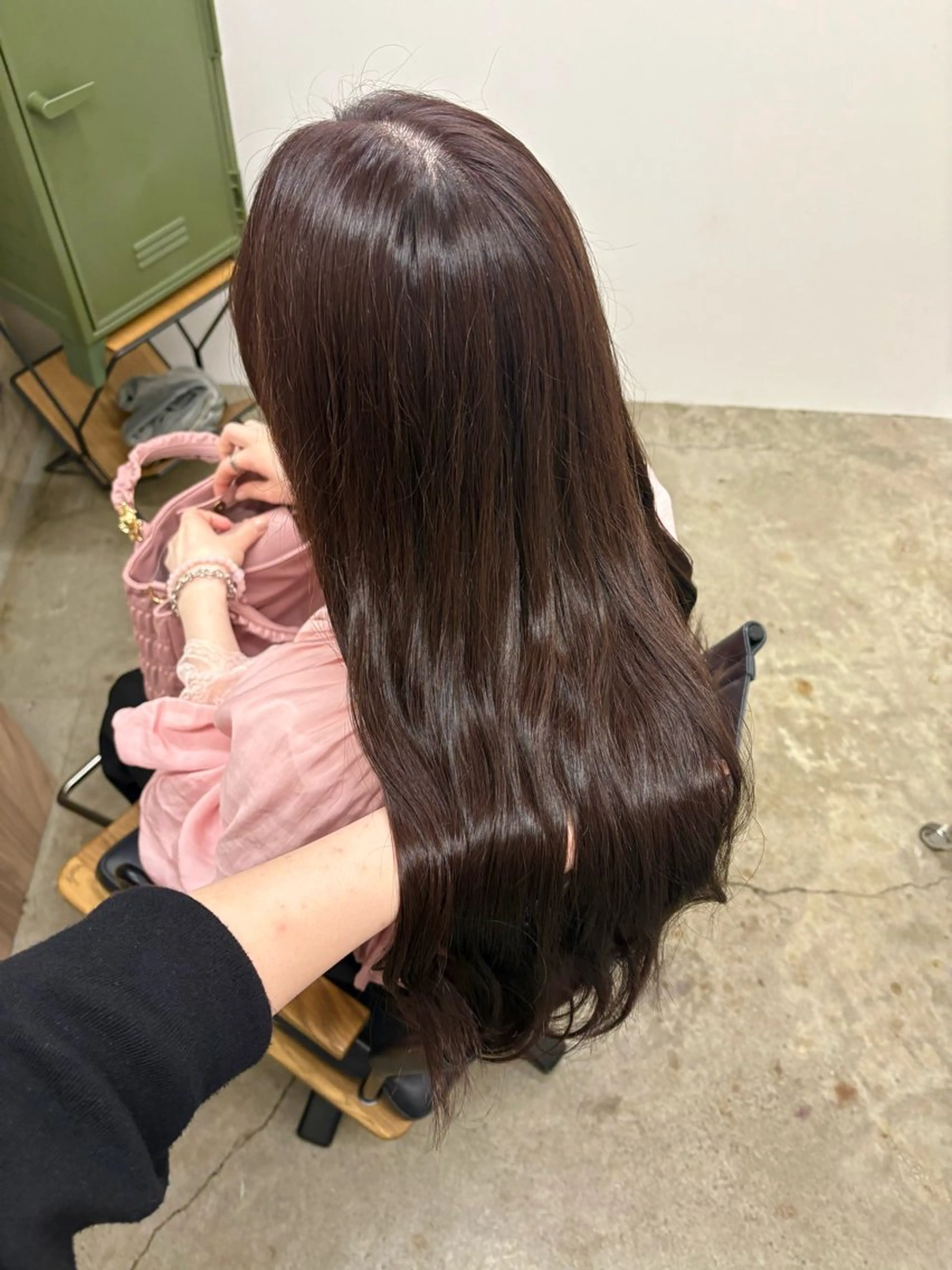 ロング カラー ブラウンカラー ピンクカラー ピンクブラウン カット ヘアカラー レイヤー/ヘアセット 🍒中路🍒のヘアスタイル
