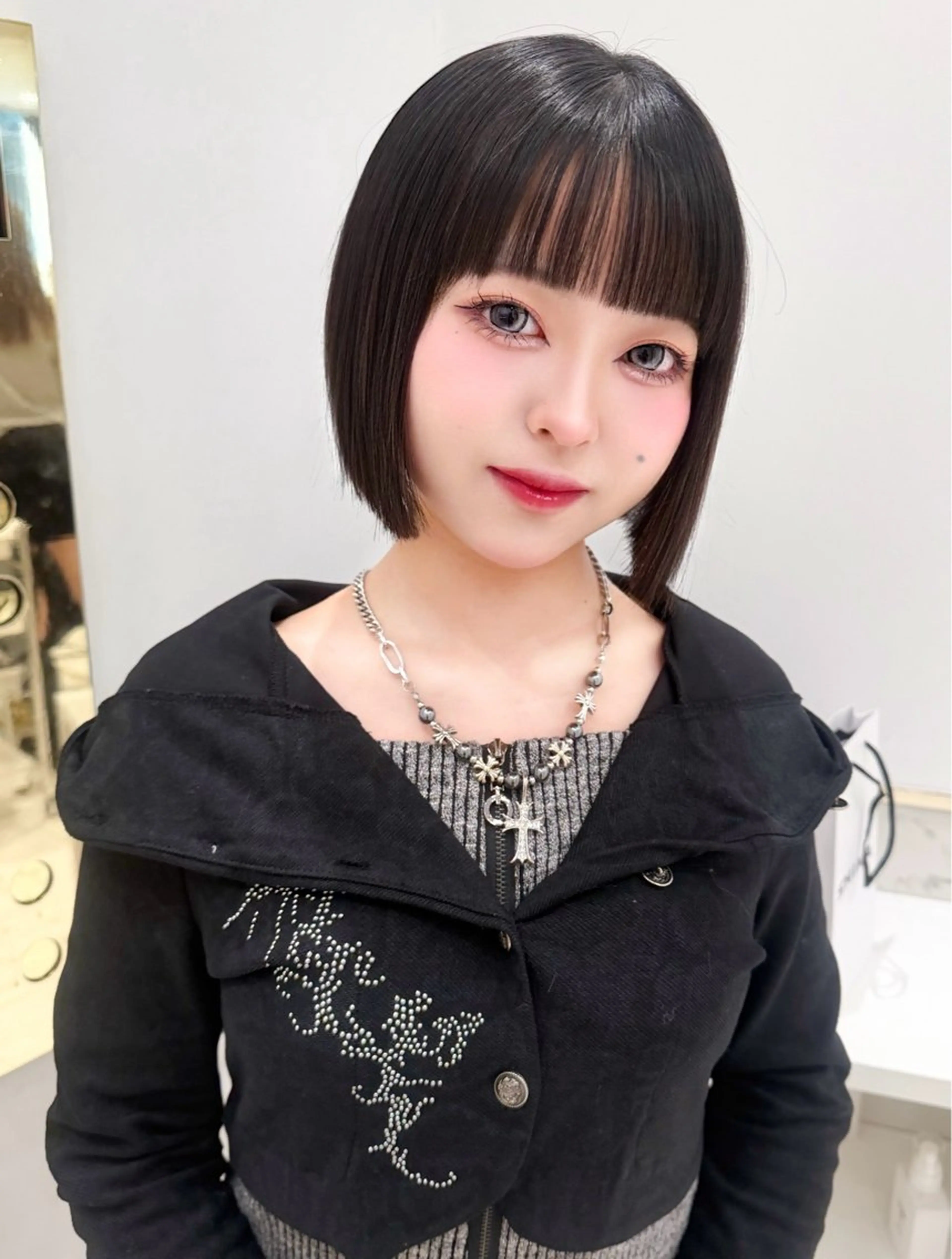 ショート カラー ヘアアレンジ 縮毛矯正🤍 盛れるボブ/ひかりのヘアスタイル