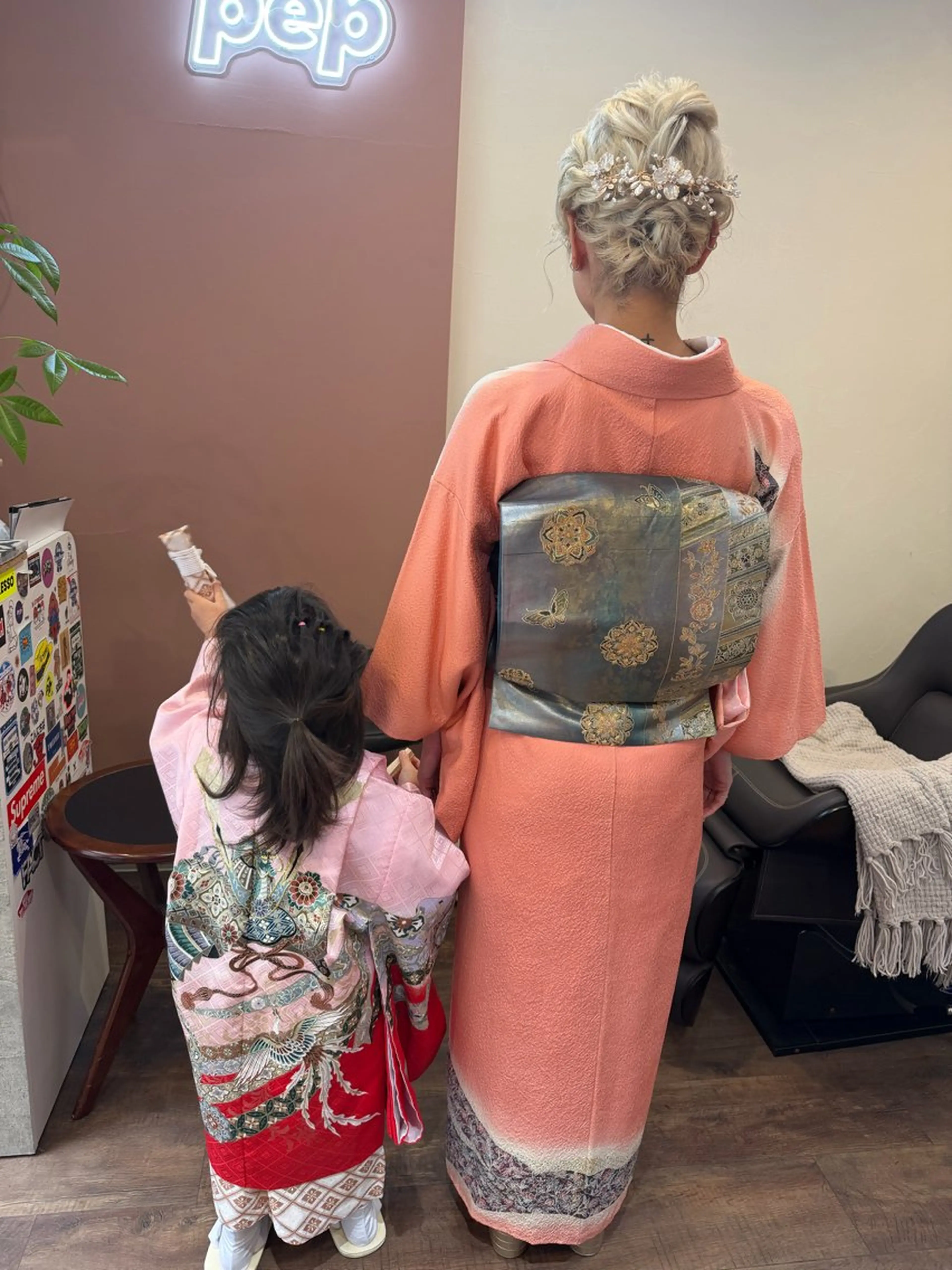 ショート ヘアアレンジ キッズ 着付け pep natsumiのヘアスタイル