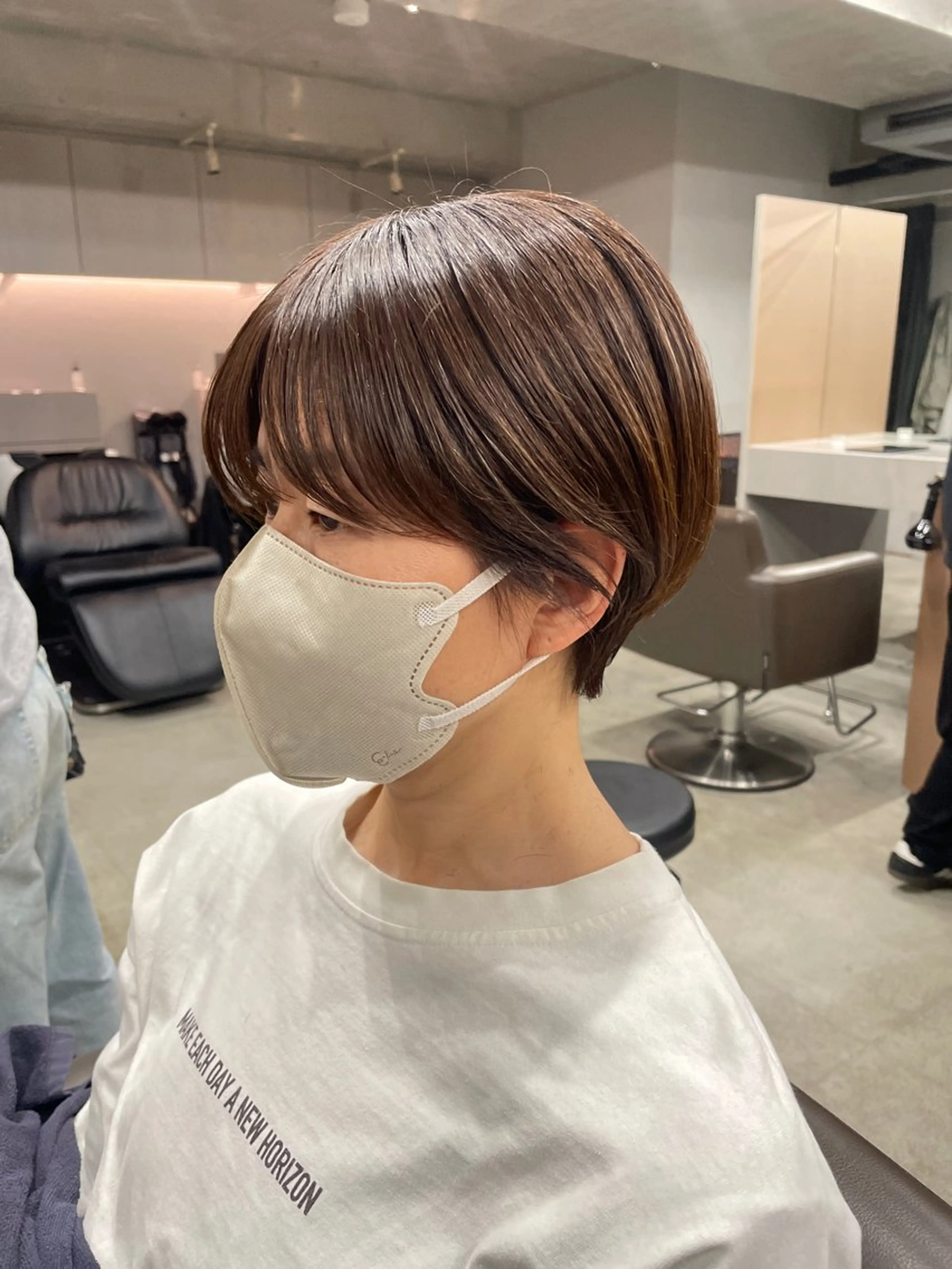 ショート カラー カット ヘアカラー トリートメント 表参道🌿赤み消し カラー/チナツのヘアスタイル