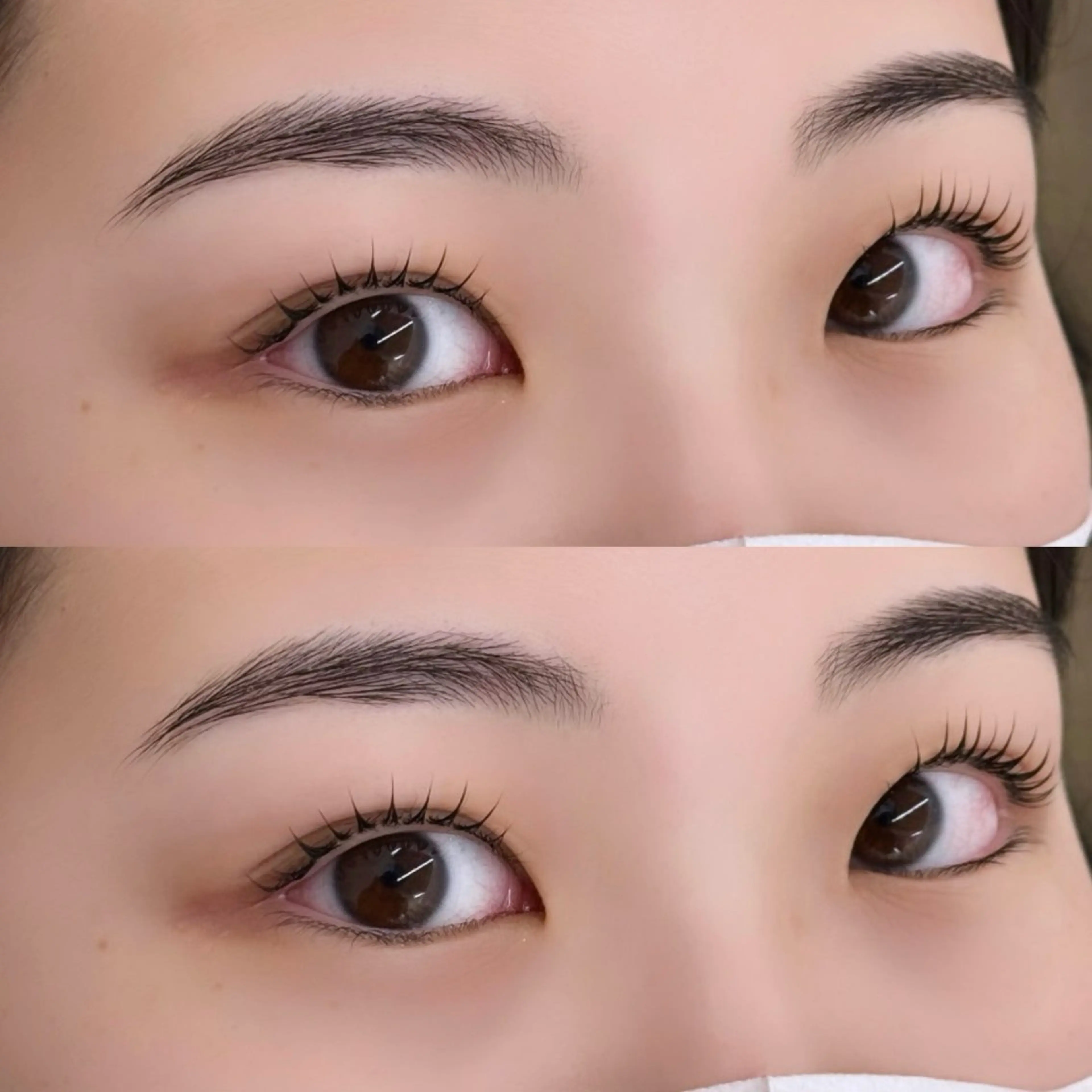 美眉スタイリング[眉毛 wax/毛量調整/メイク込]+まつげパーマ[コーティング付]の写真