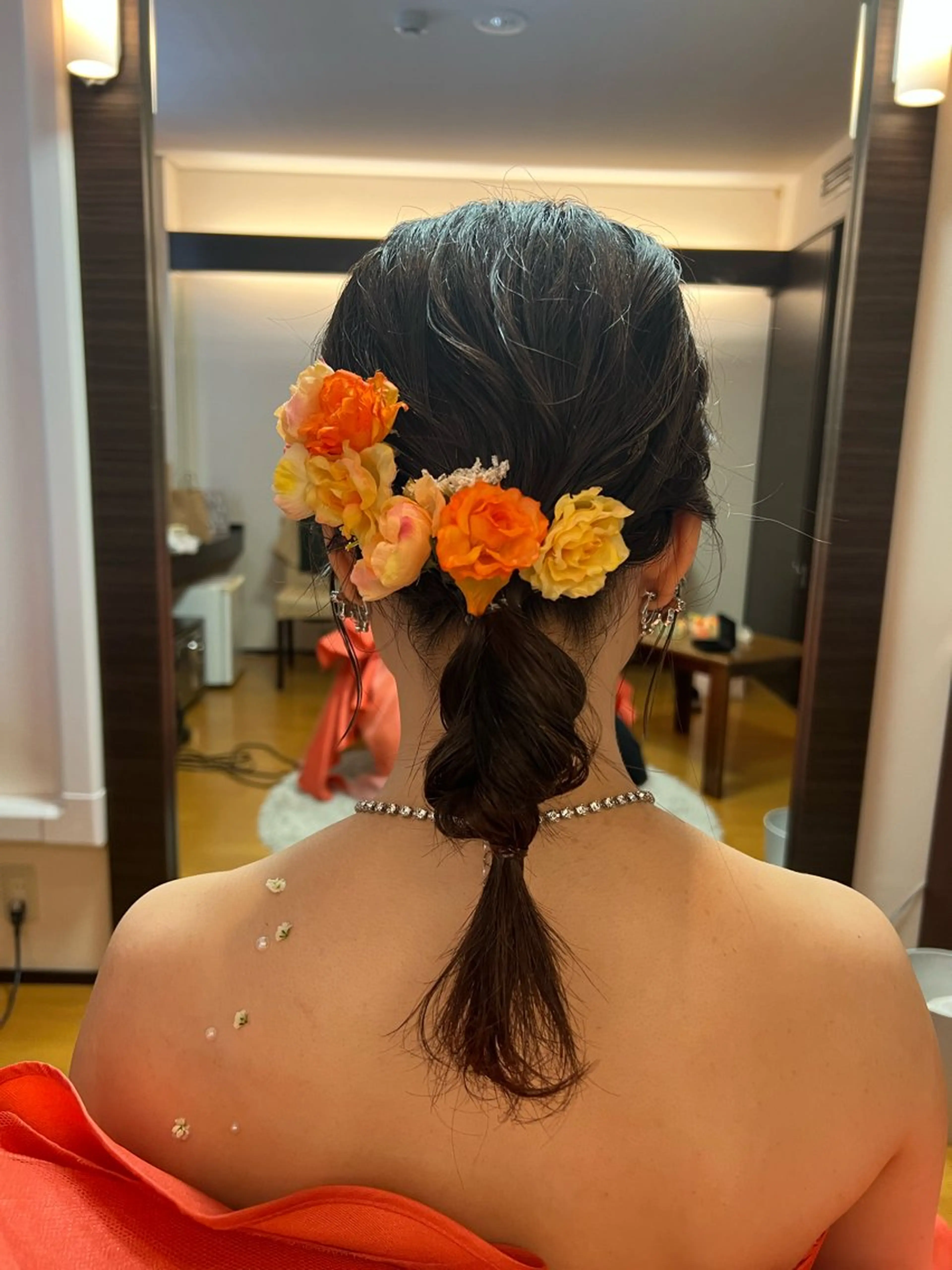 セミロング ヘアアレンジ fielu KANAEのヘアスタイル