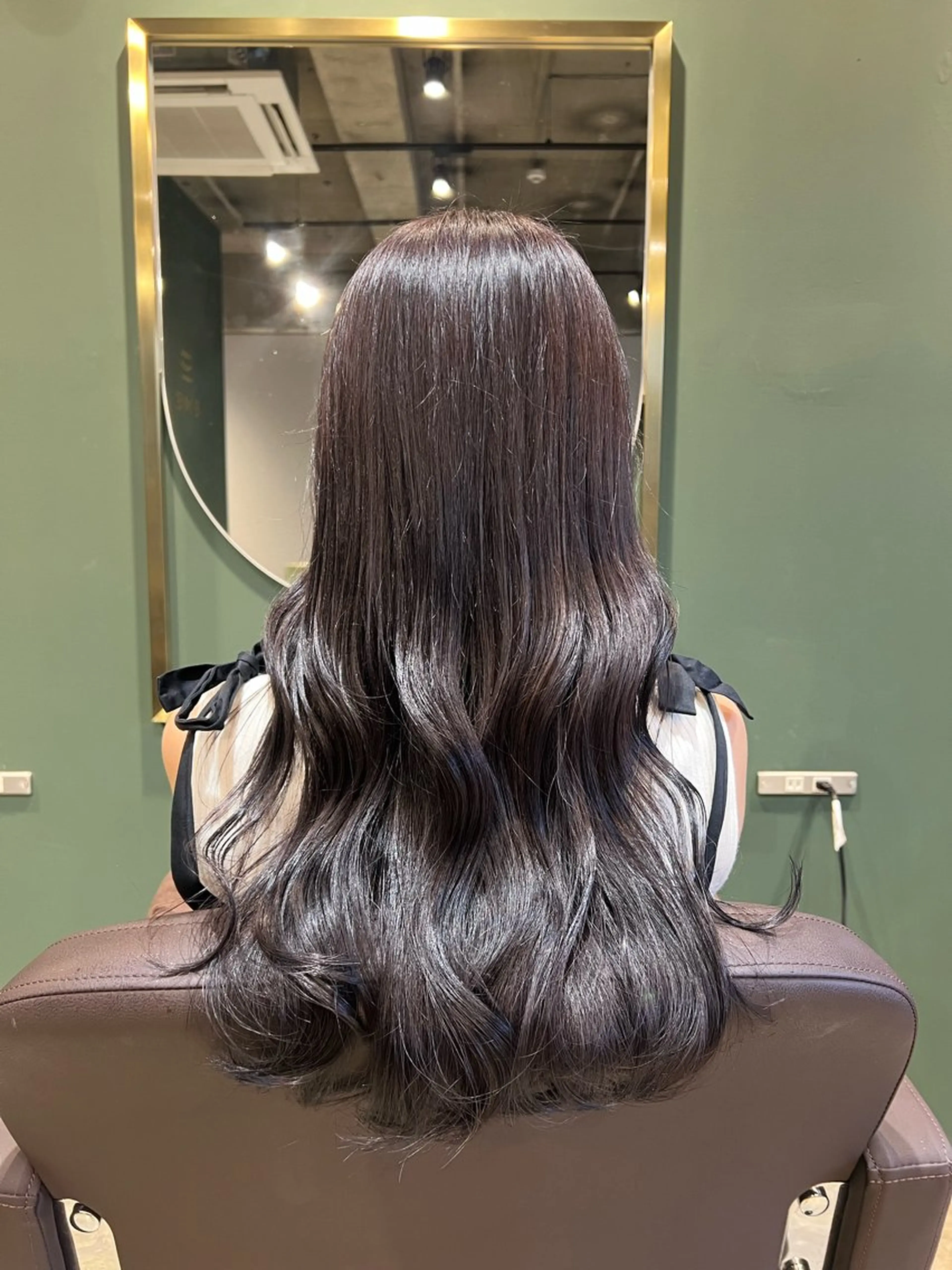 ロング カラー ブラウンカラー パープルカラー ヘアカラー トリートメント ヘッドスパ カラースペシャリスト しょう🧑🏼‍🎨のヘアスタイル