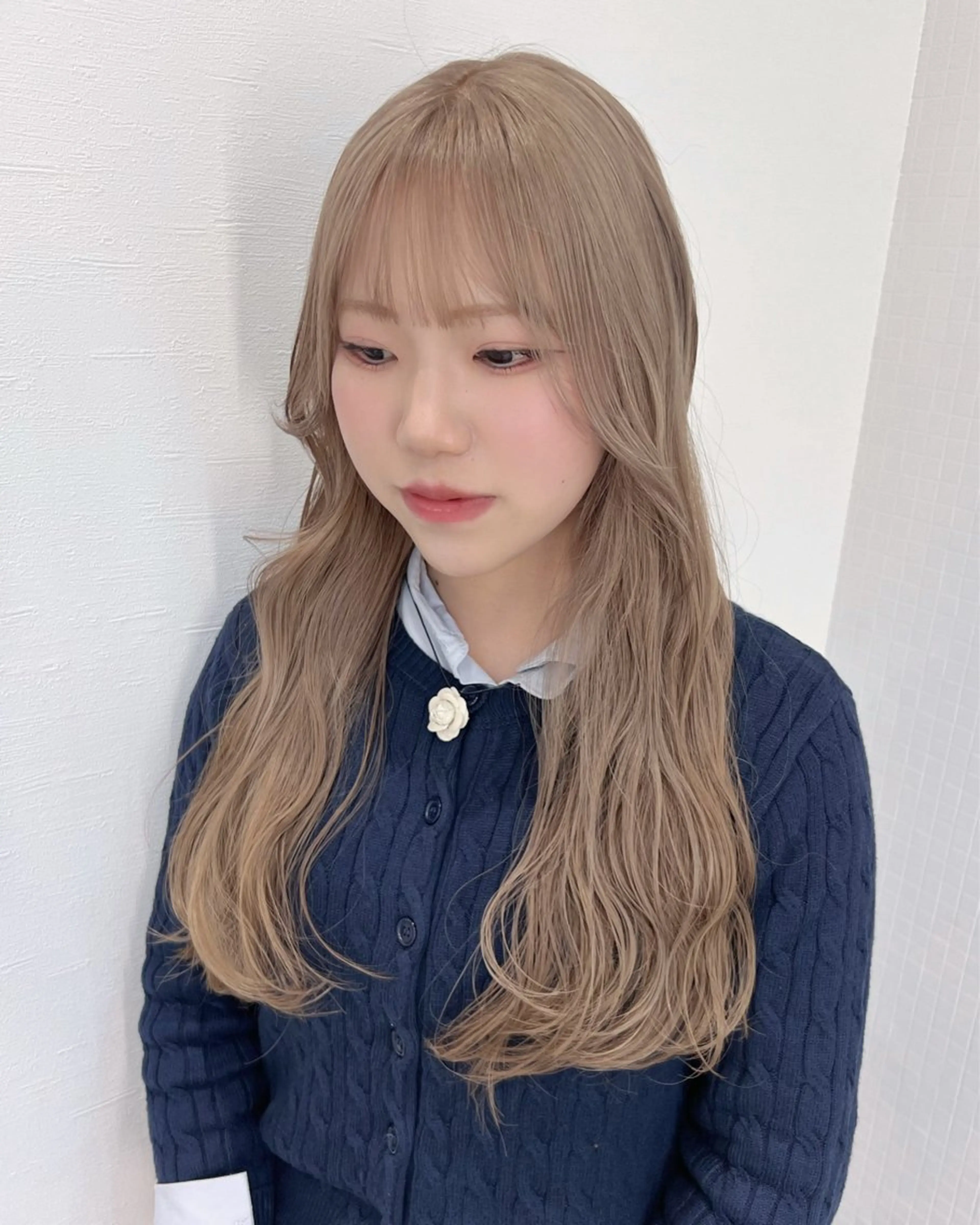 ロング 顔まわり🎀レイヤー 心斎橋【あやか】🎀のヘアスタイル