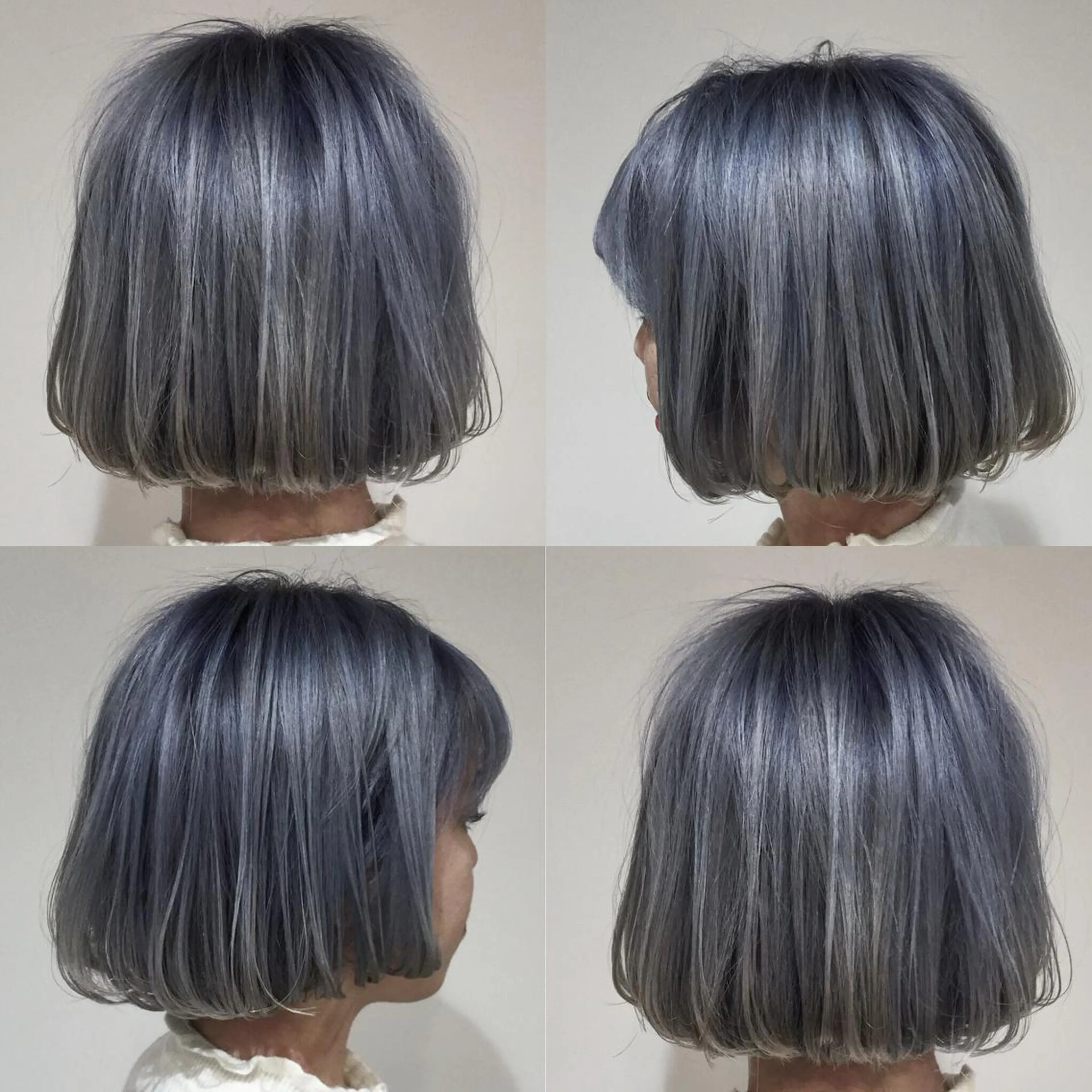 ショート カラー ブリーチ ハイライトカラー イルミナカラー ハイライト 髪質改善カラー韓国風 レイヤーtudaのヘアスタイル