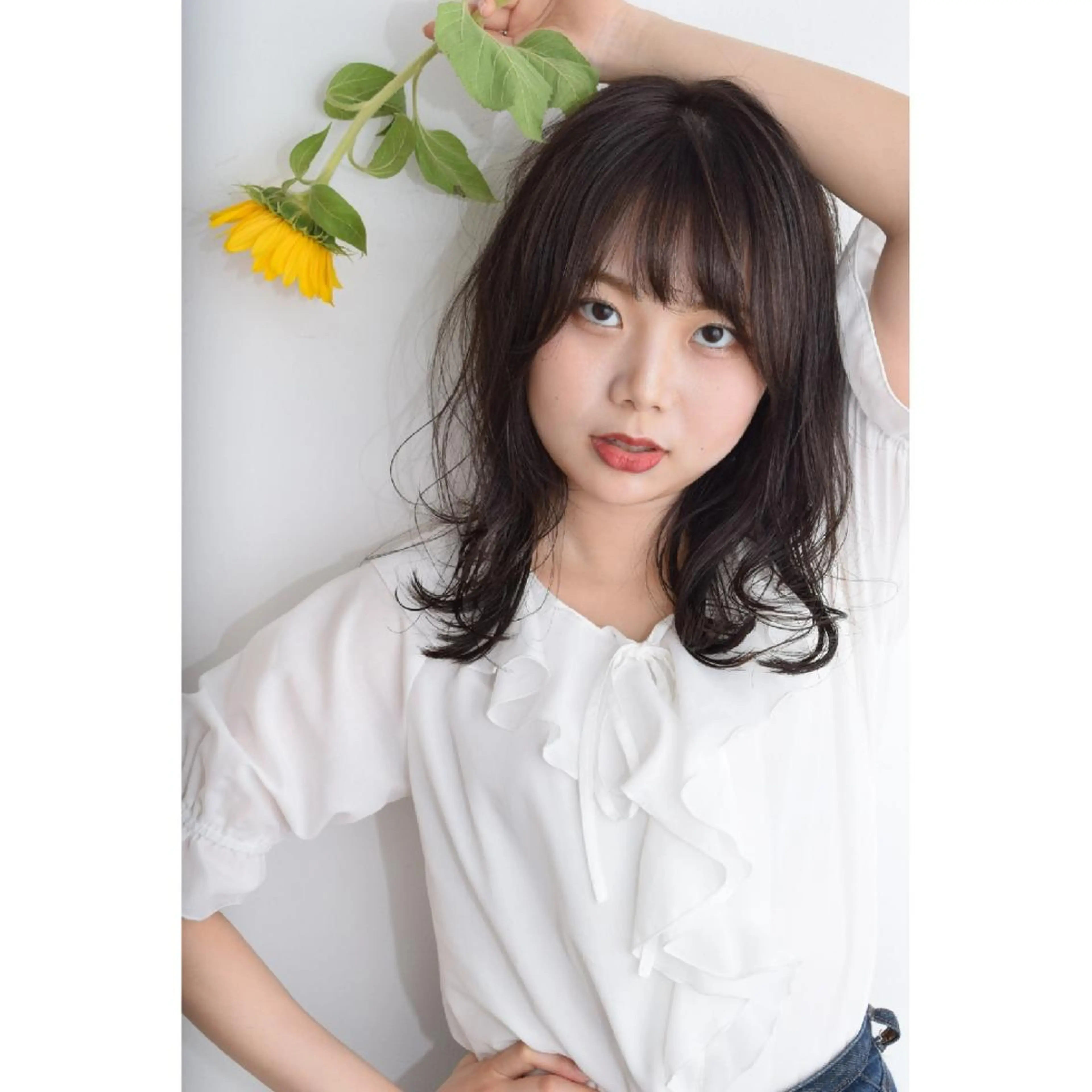 セミロング カラー パーマ みなみ ゆうすけのヘアスタイル