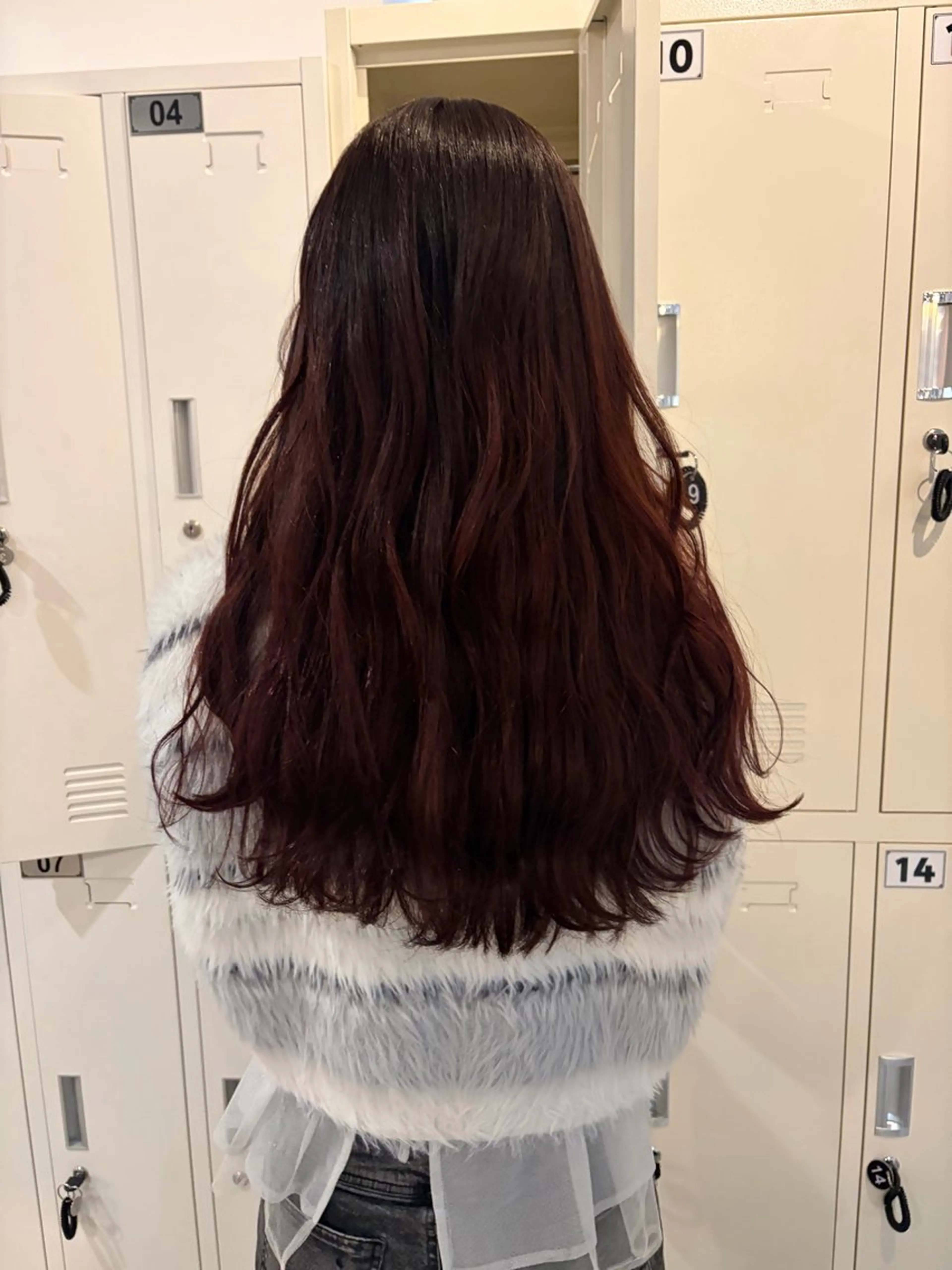 ロング カラー レッドカラー カット ヘアカラー トリートメント 中目黒🌼 🌼ハナのヘアスタイル