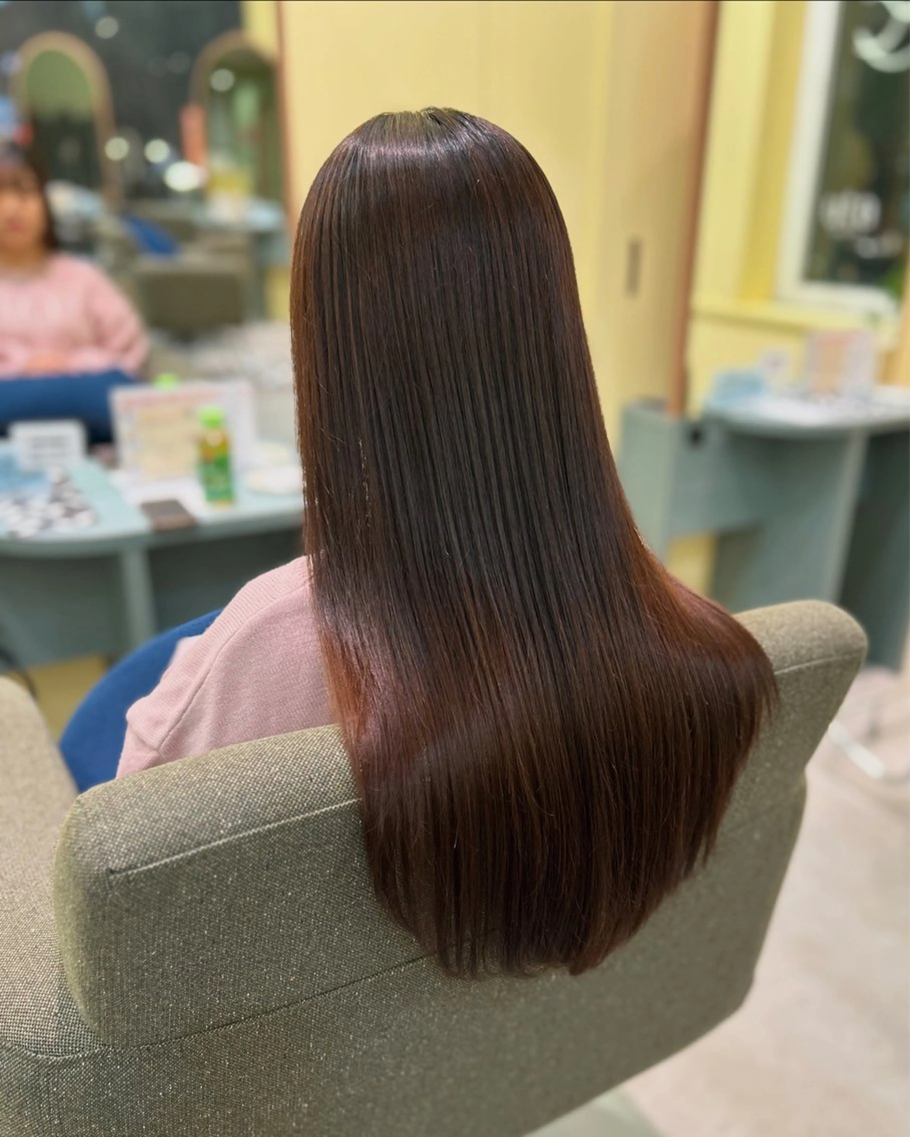 パーマ 髪質改善 ストレートパーマ 一條 乃亜のヘアスタイル