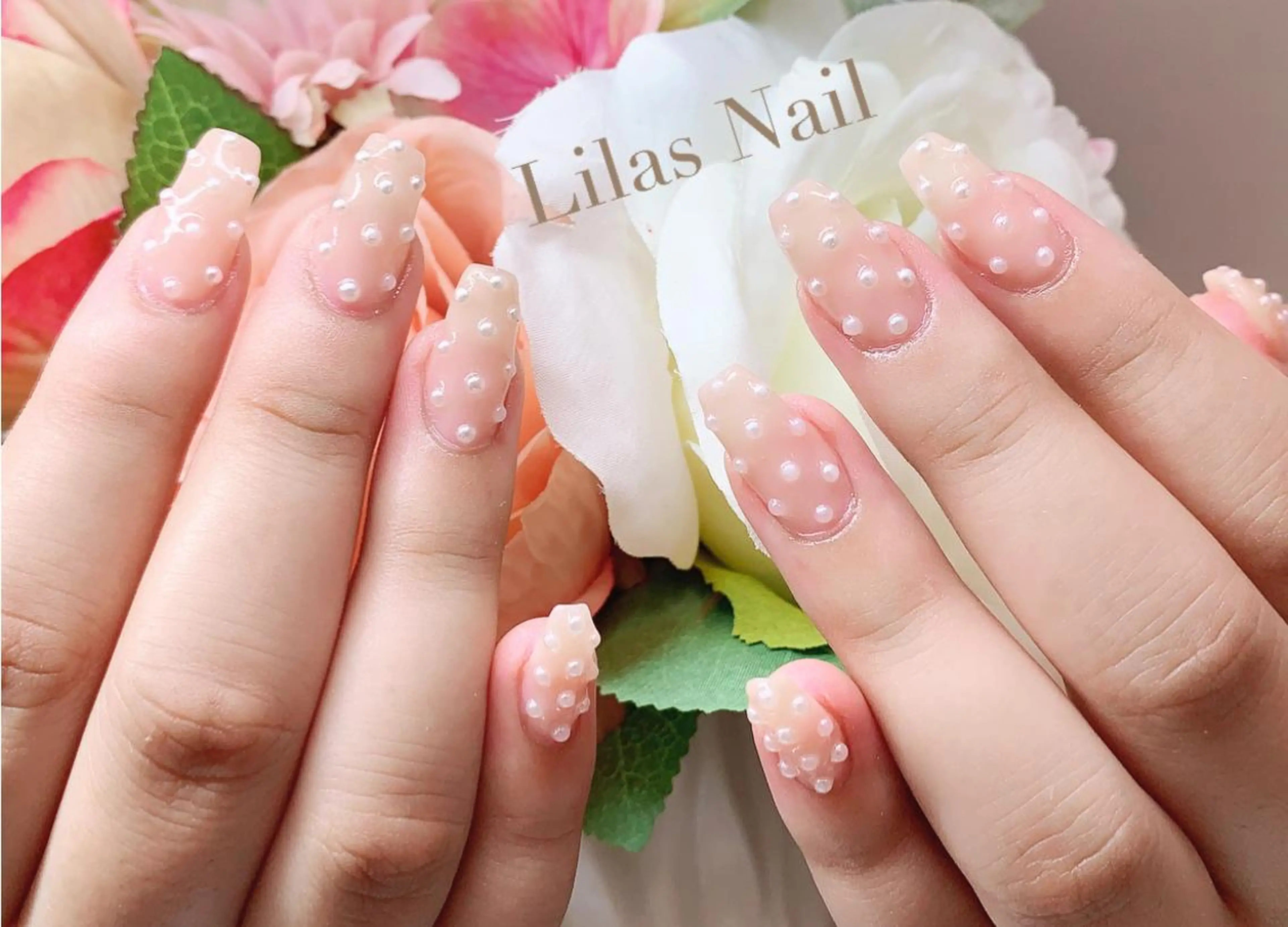 ネイル ジェルネイル ハードジェル ロングネイル ニュアンスネイル Lilas Nailのネイルデザイン