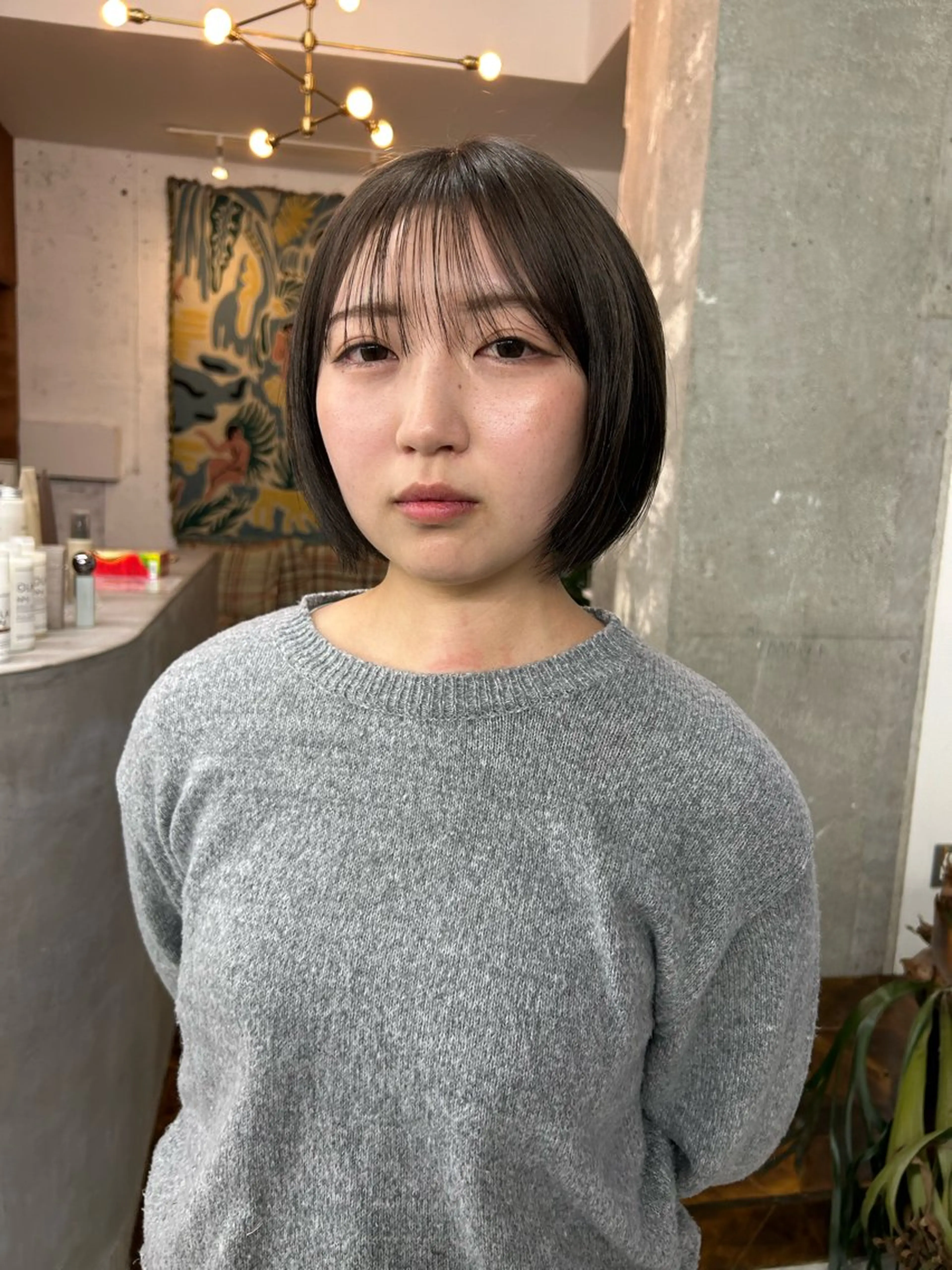 ミディアム ヘアカラー ハシモトタケル🌿 ボブ/レイヤーカットのヘアスタイル