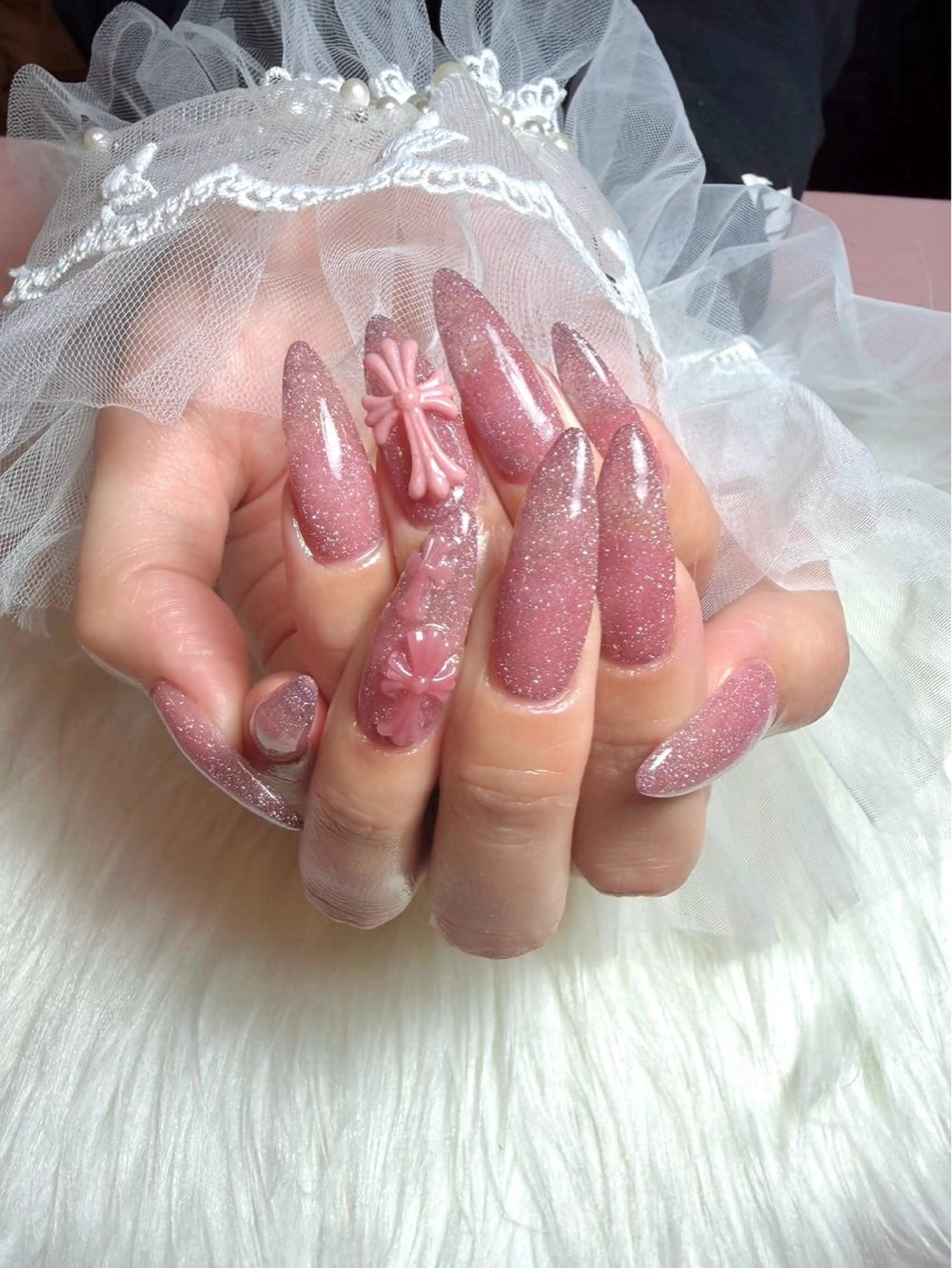 💎初回限定💎【オフなし】10本長さ出しデザイン(ケア込み)の写真