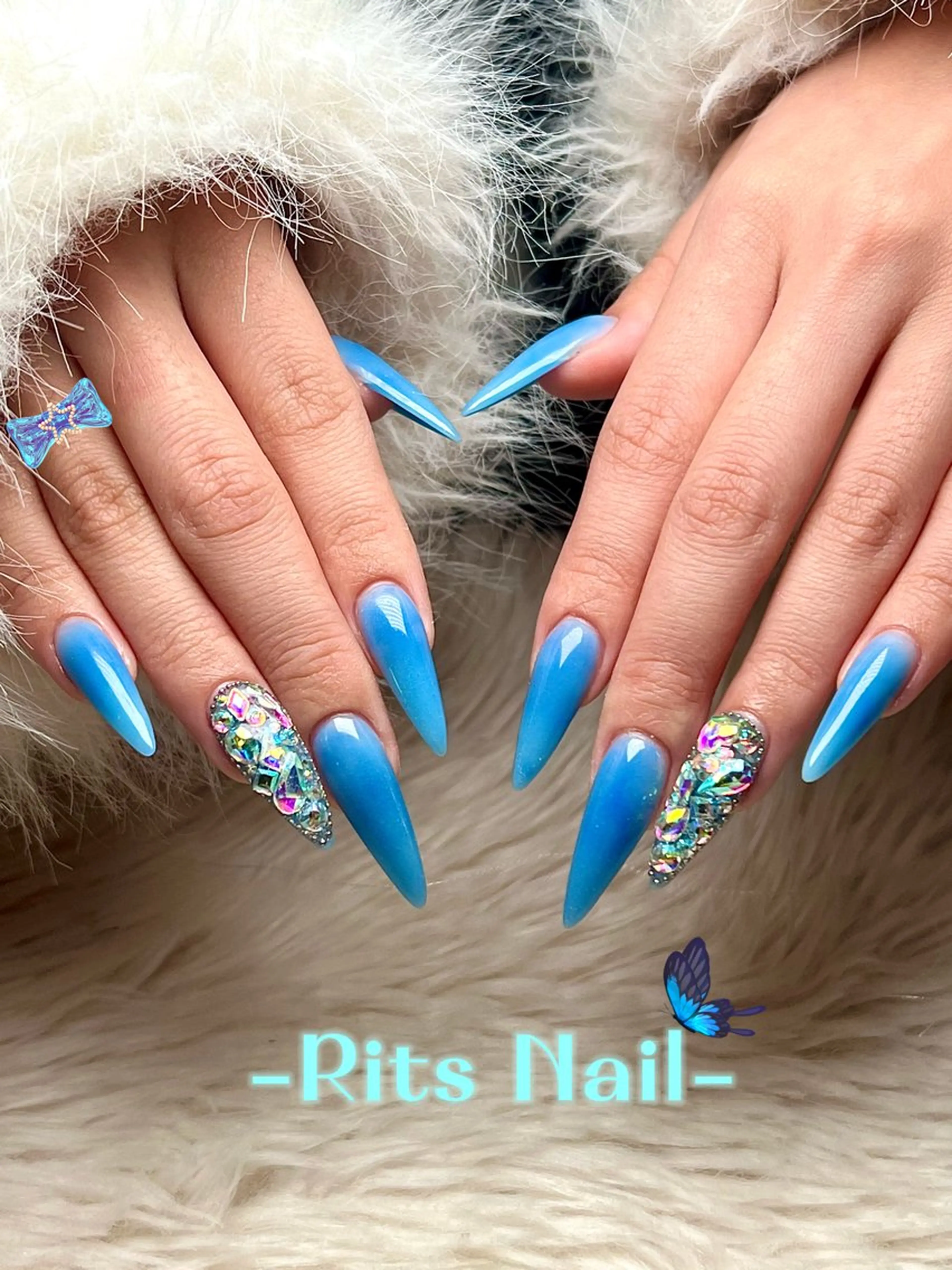 ネイル スカルプネイル Rits Nail 👽HARUTOのネイルデザイン
