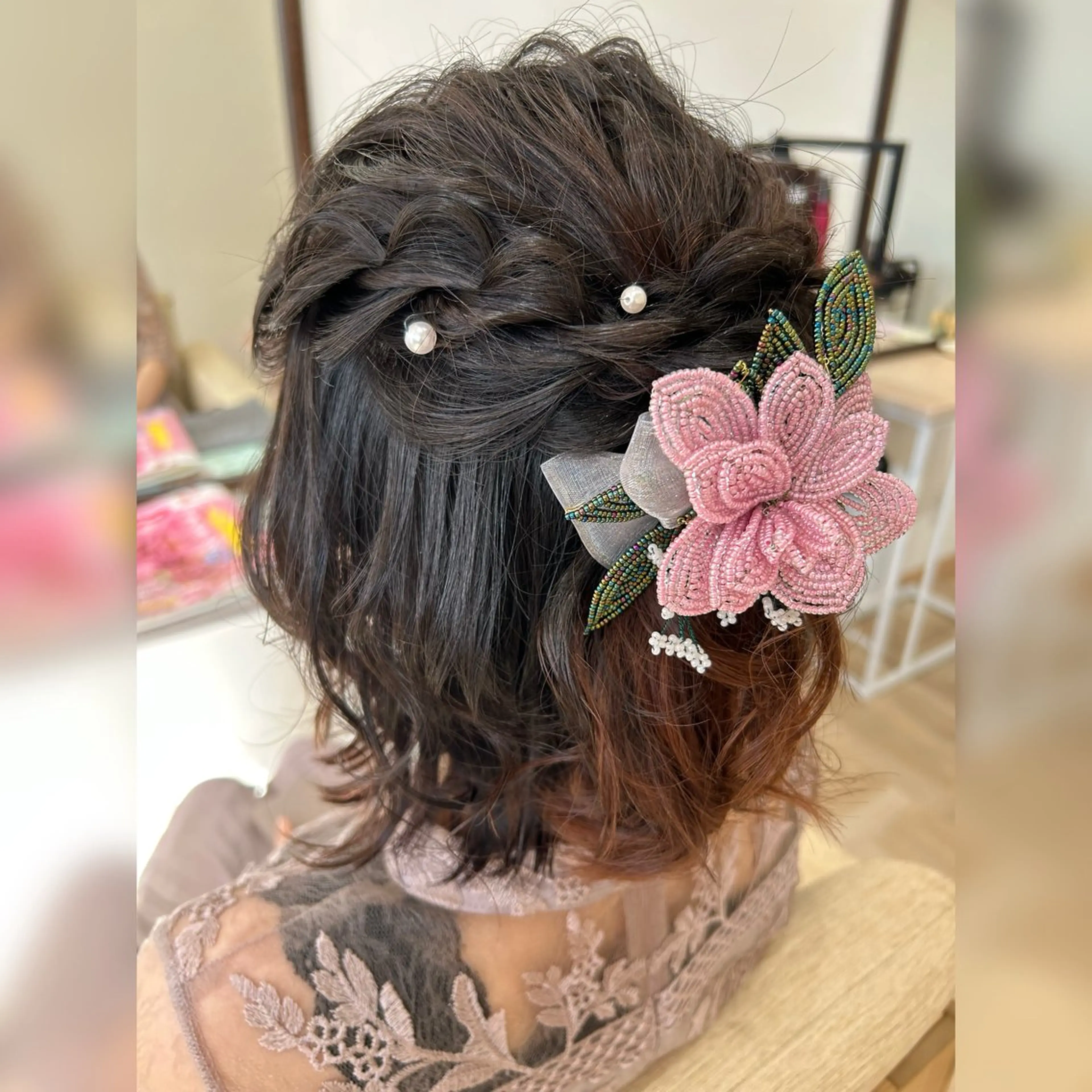 ショート ヘアセット お子様と美容室🧸 HidamaRi絢菜のヘアスタイル